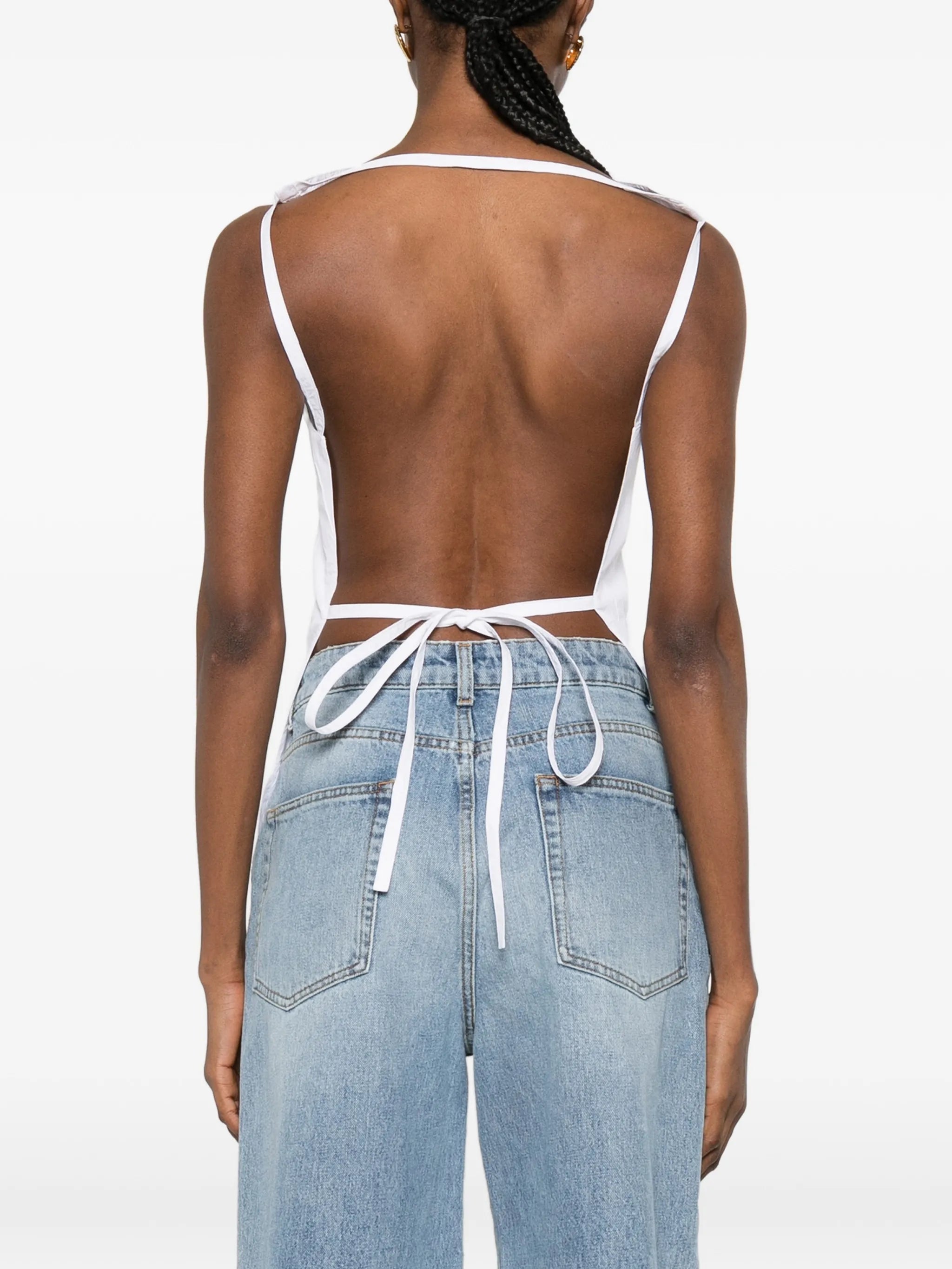 open-back crushed top