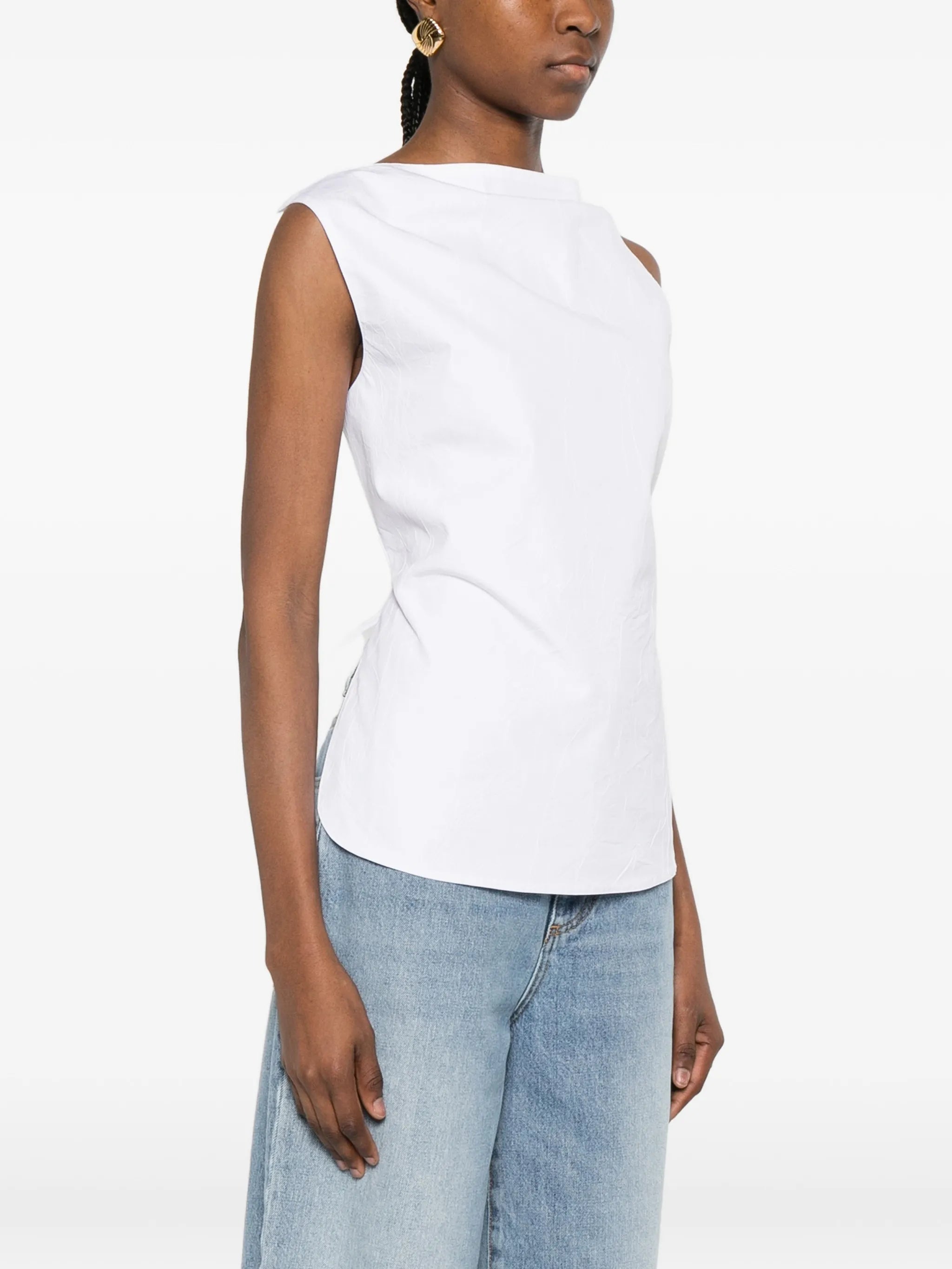 open-back crushed top
