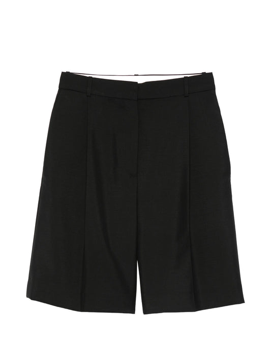 pleated tailored shorts