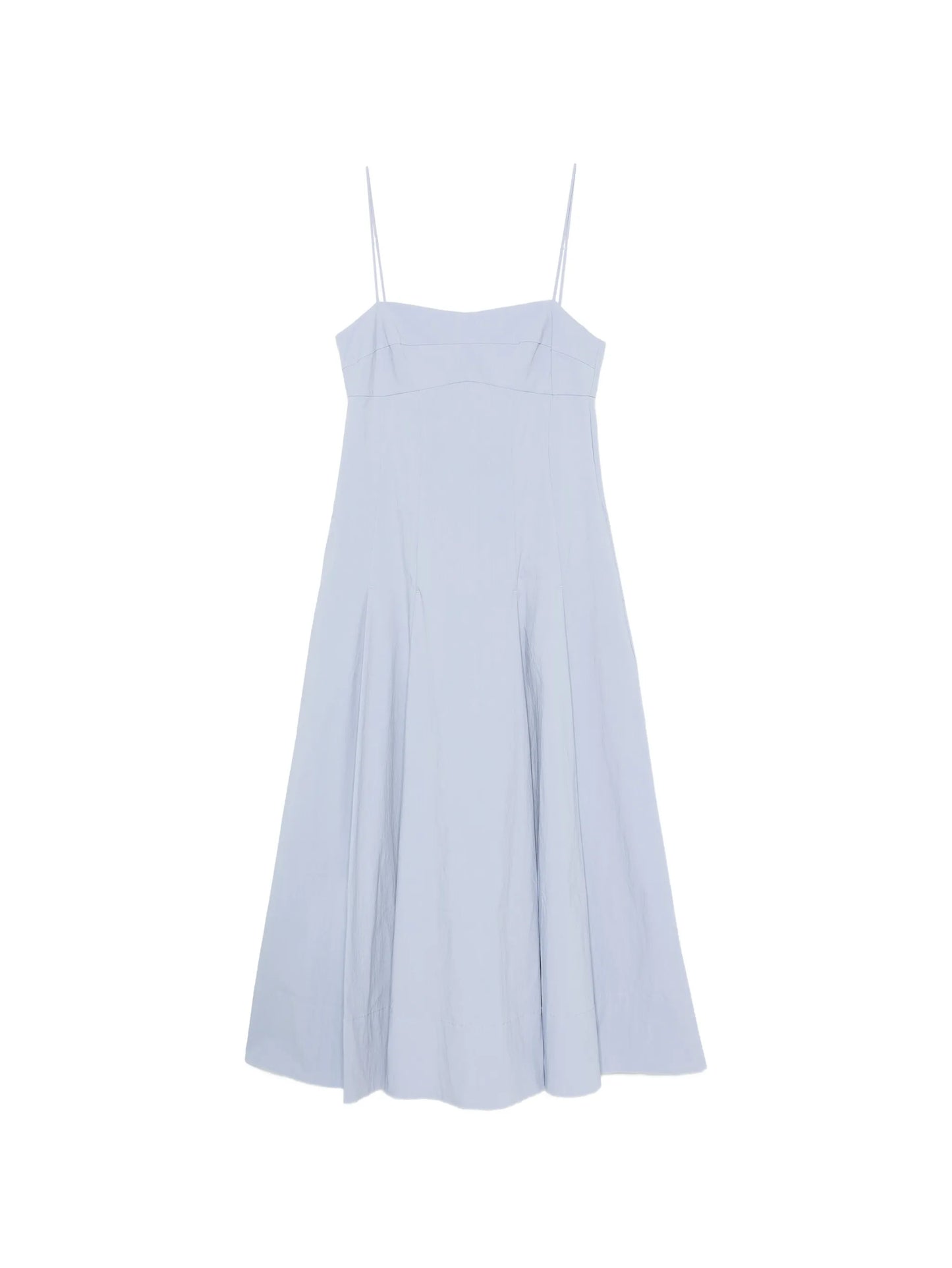pleated cotton dress