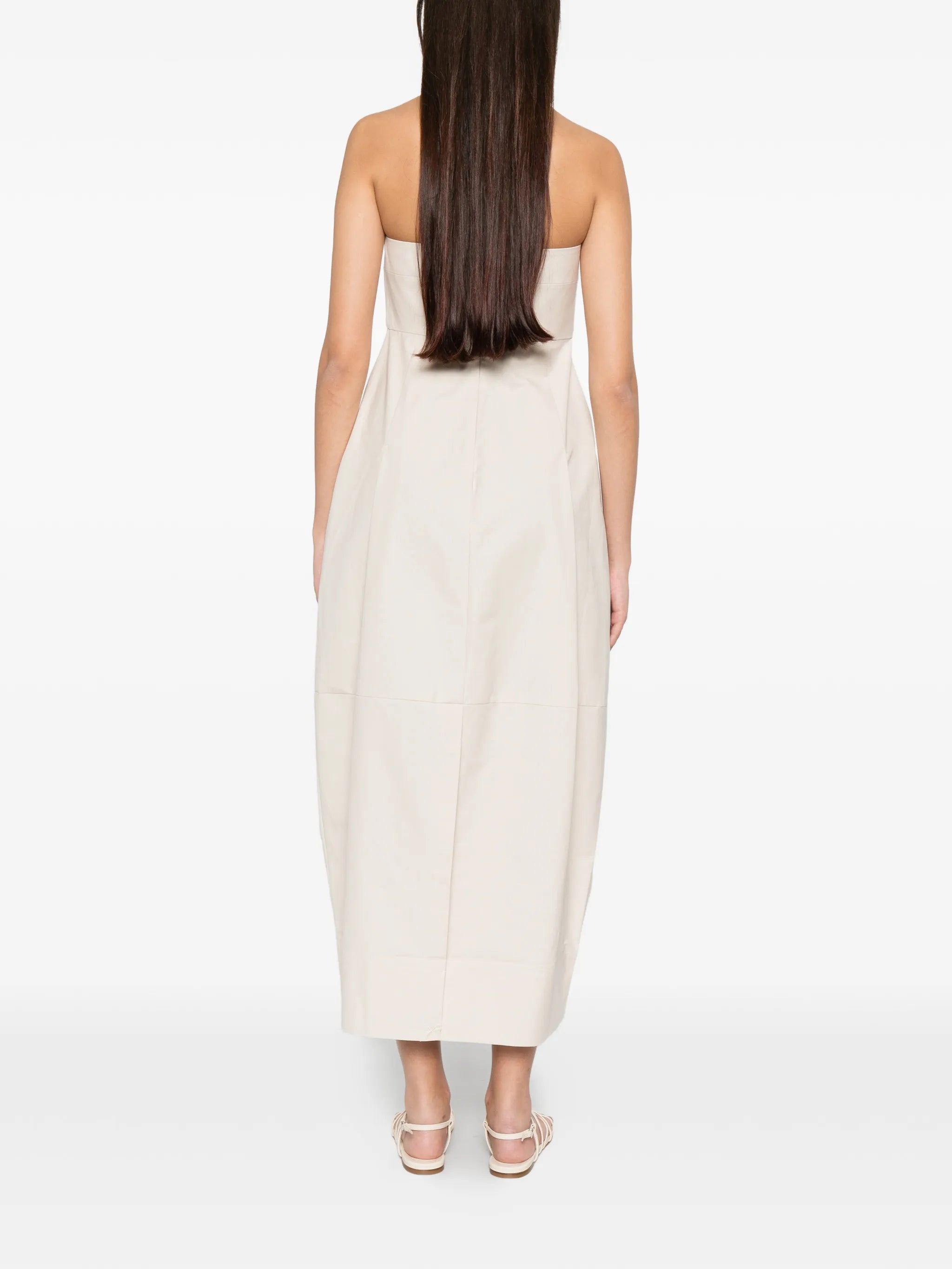 pleated cocoon dress