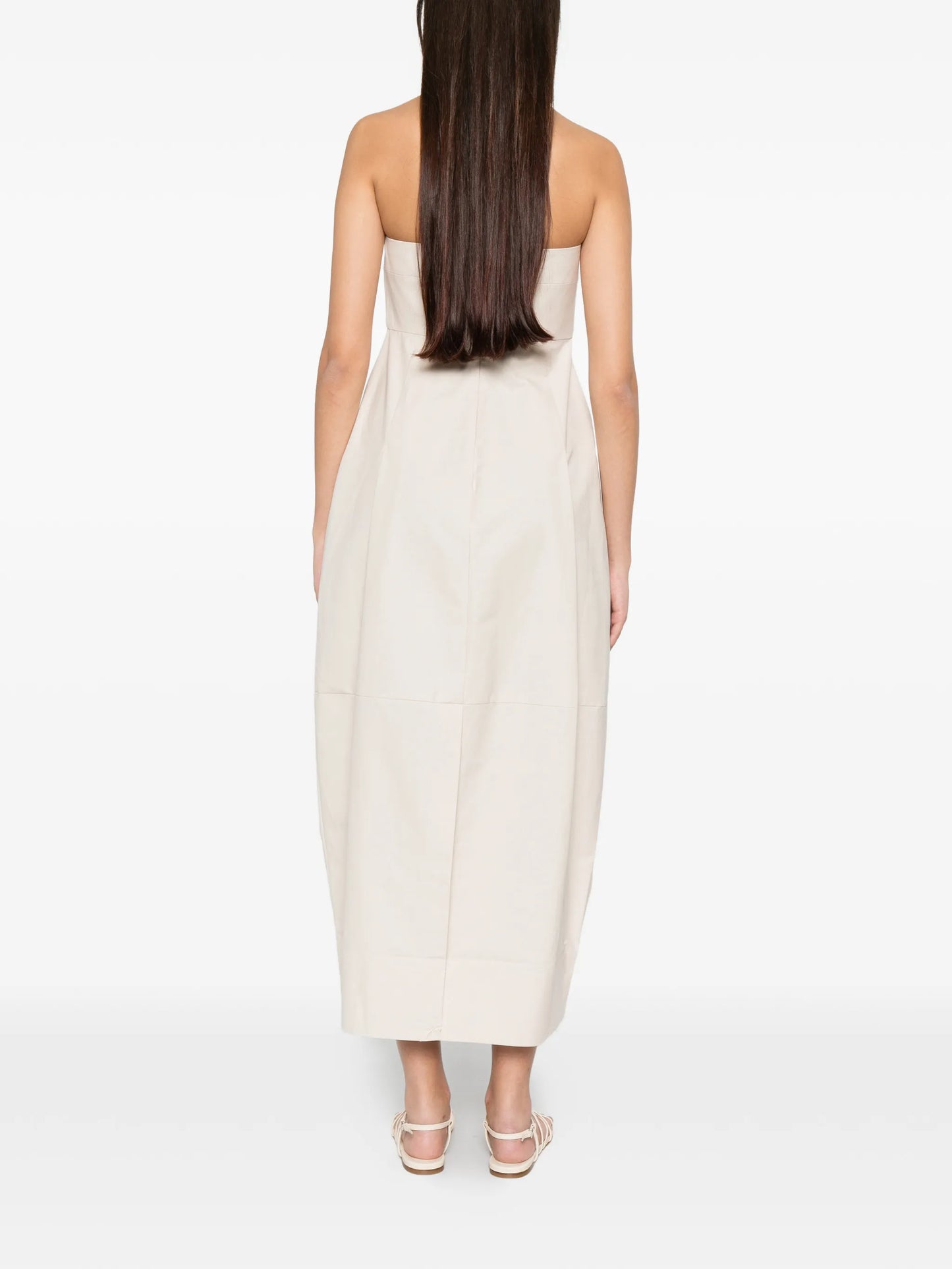 pleated cocoon dress
