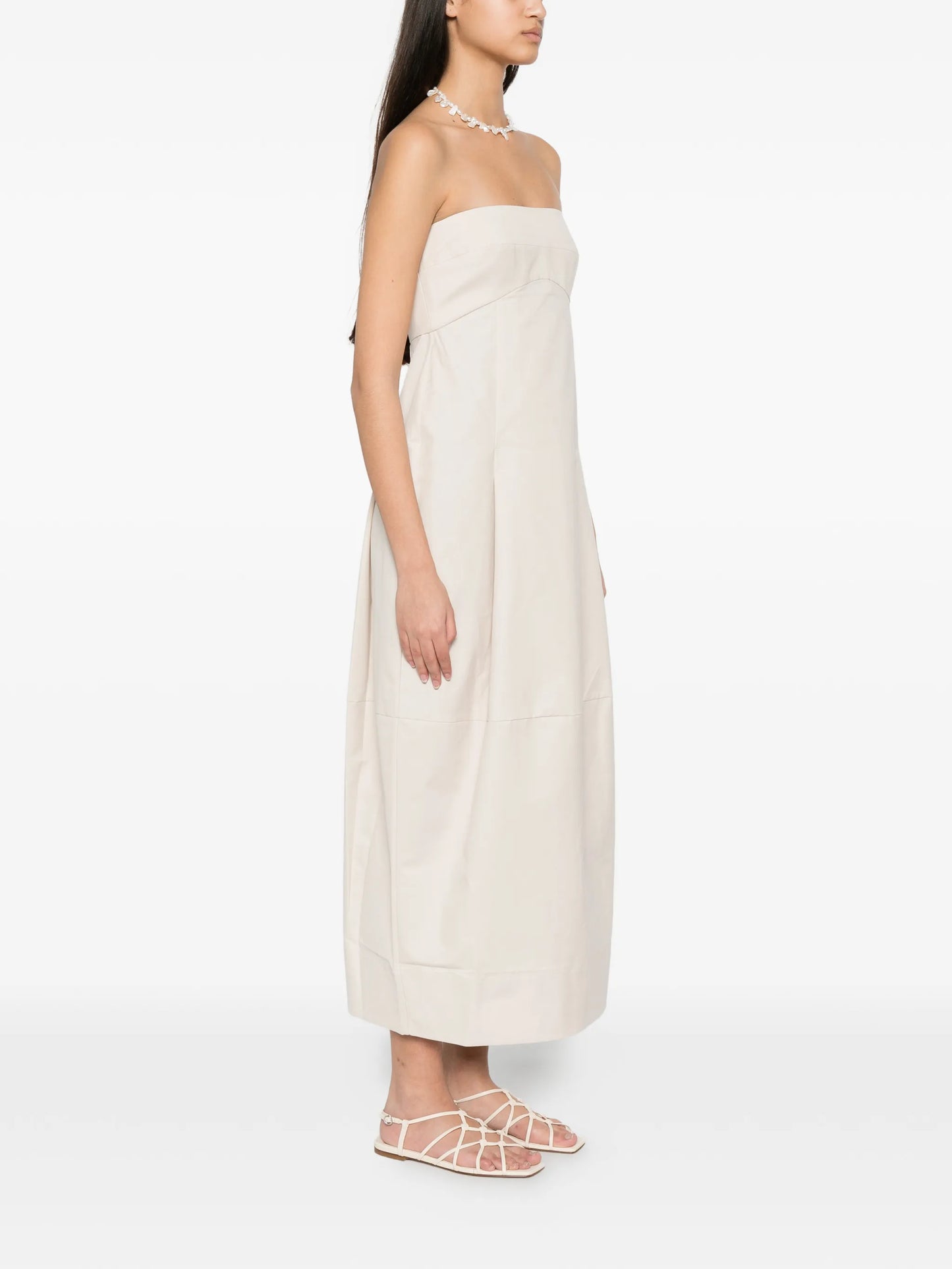pleated cocoon dress
