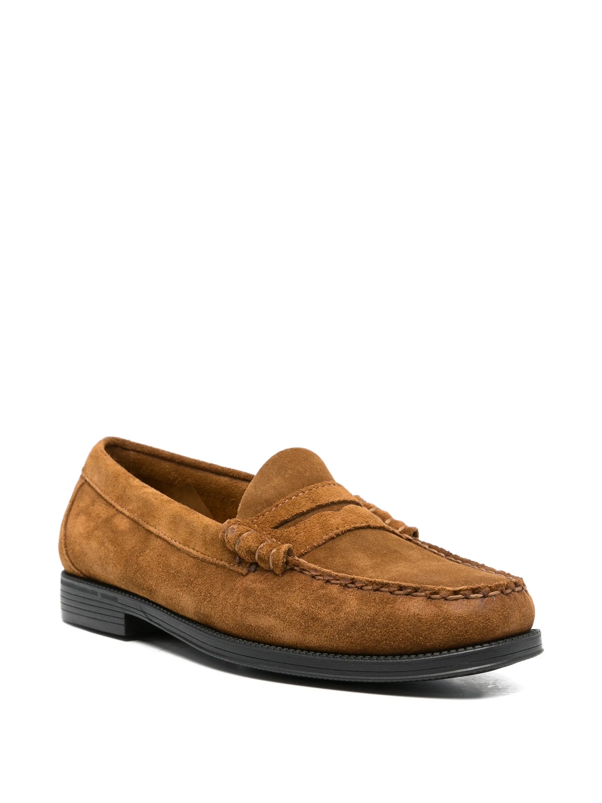 Easy Weejuns Larson Penny loafers in mid brown suede