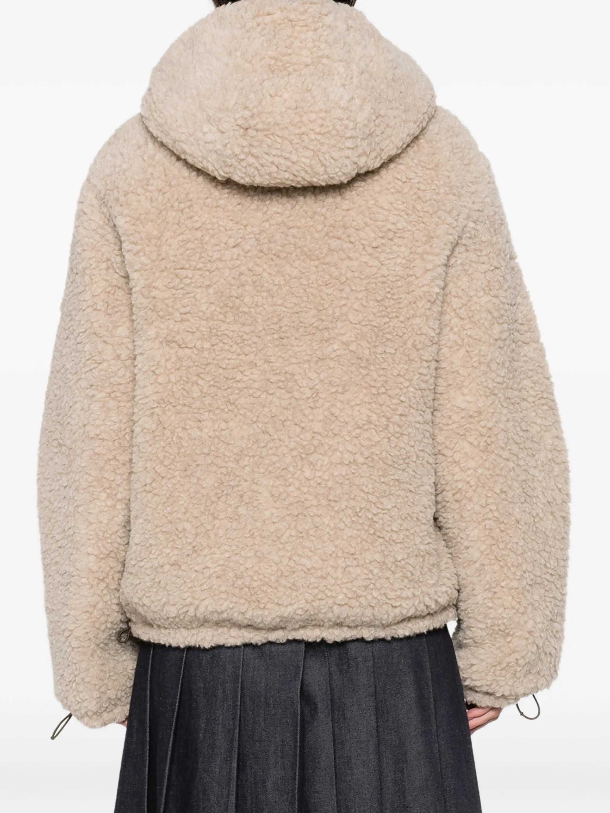 hooded chest-pocket jacket