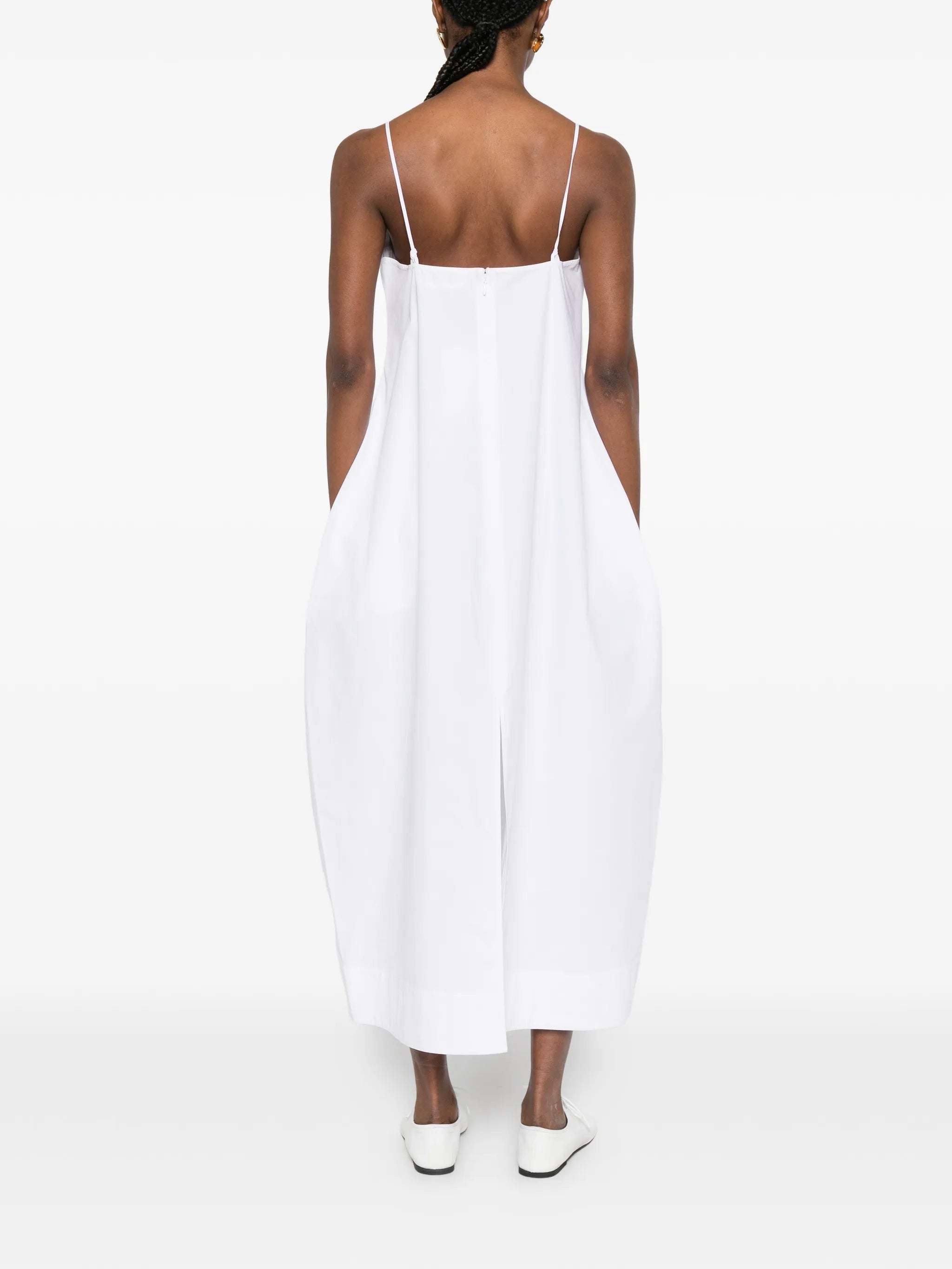 bustier voluminous maxi dress