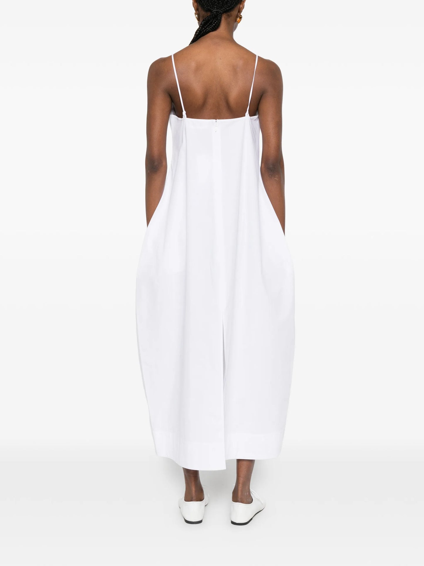 bustier voluminous maxi dress