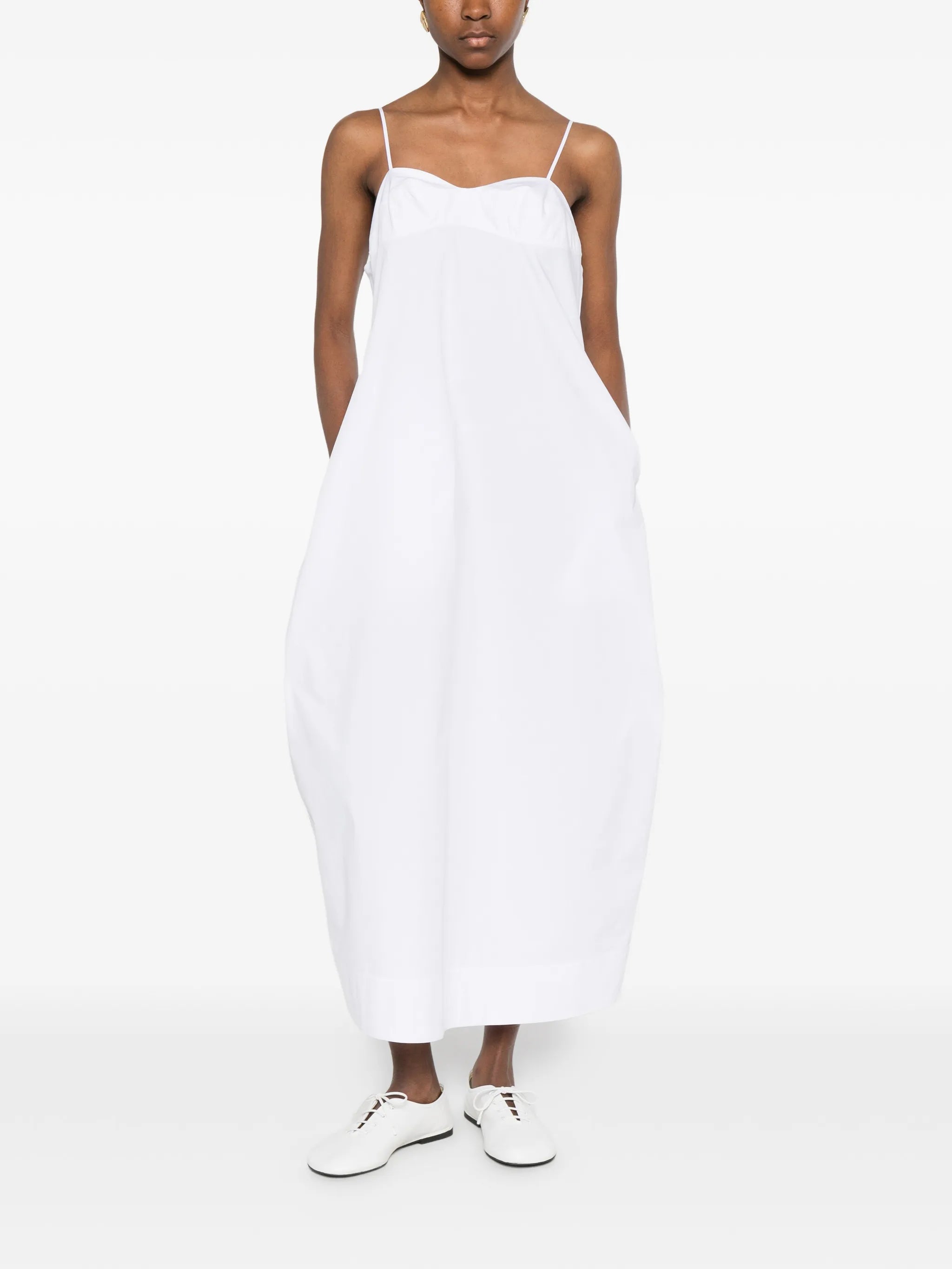 bustier voluminous maxi dress