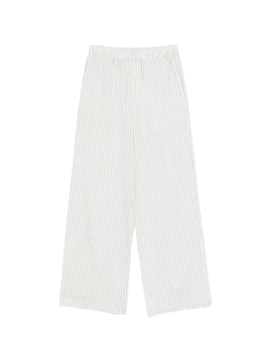 stripe-pattern trousers
