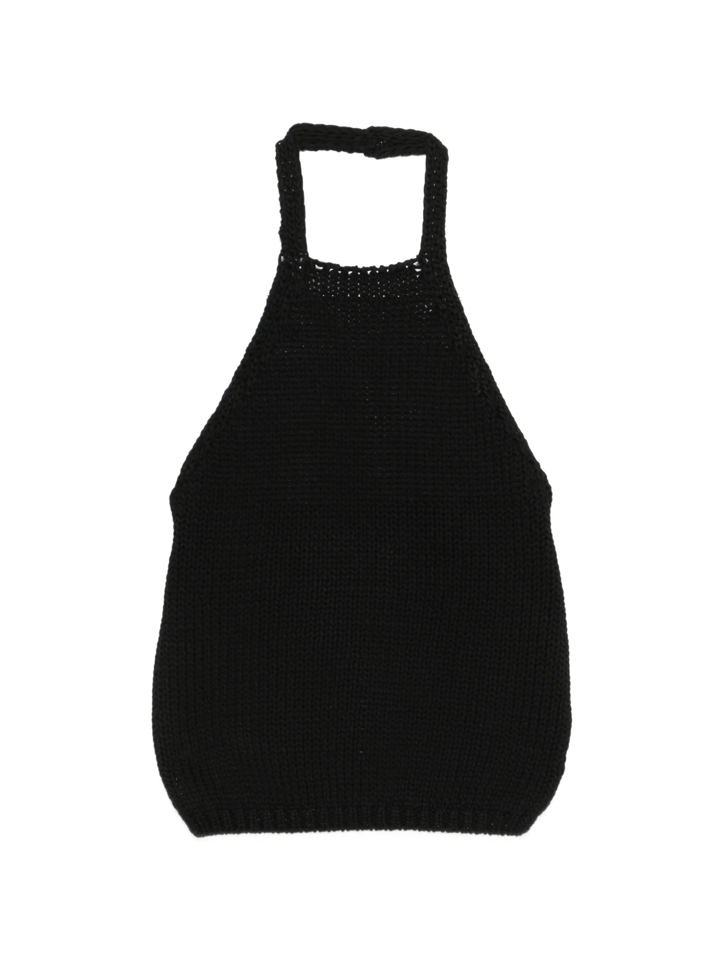 chunky-knit halter top