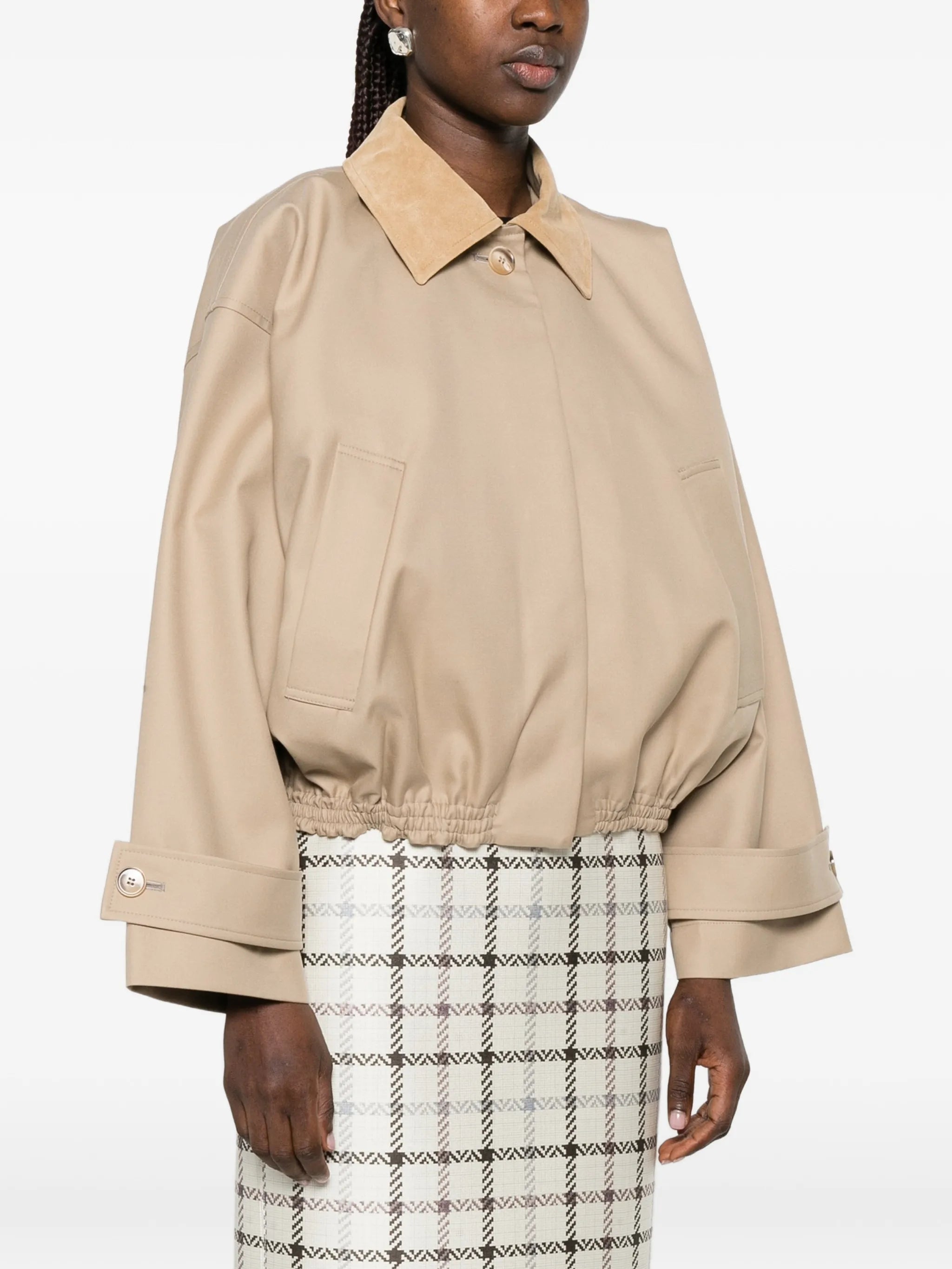 suede-collar jacket