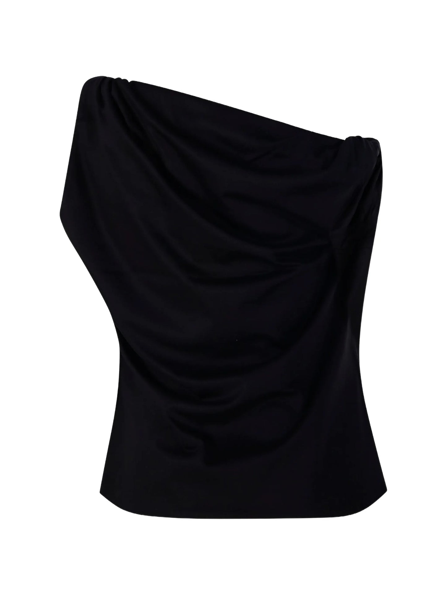 asymmetric sculptural top