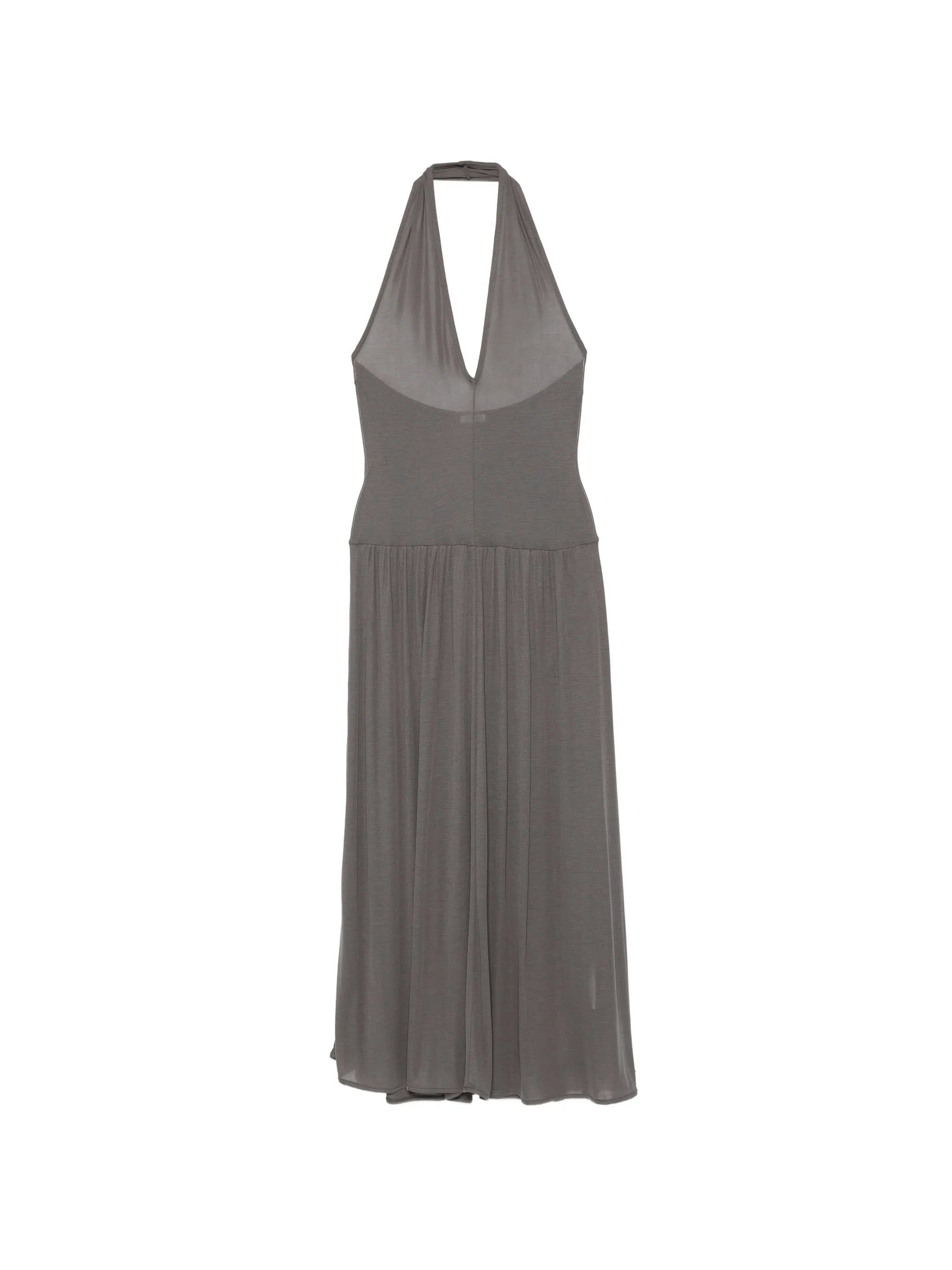 V-neck midi dress