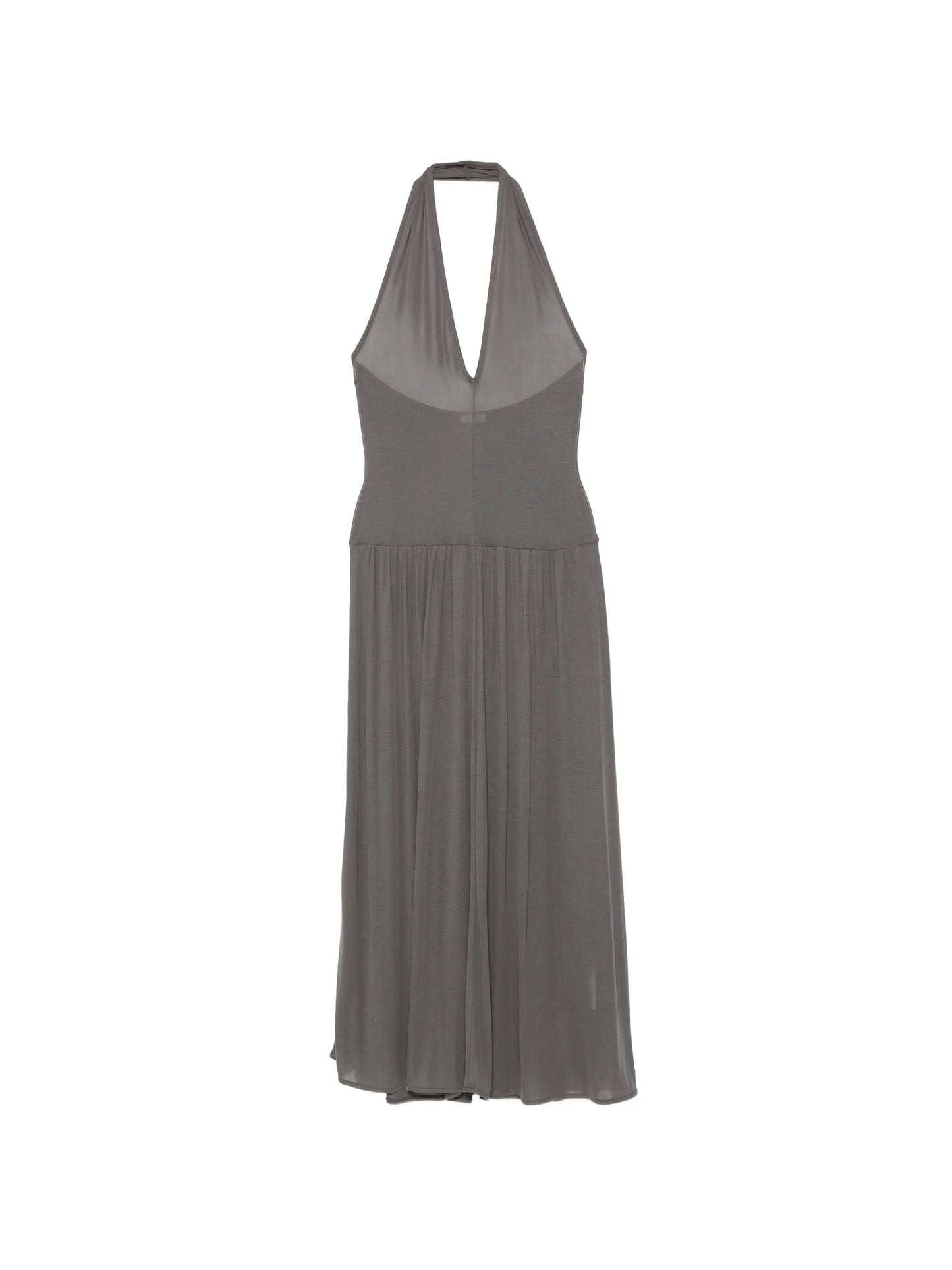 V-neck midi dress
