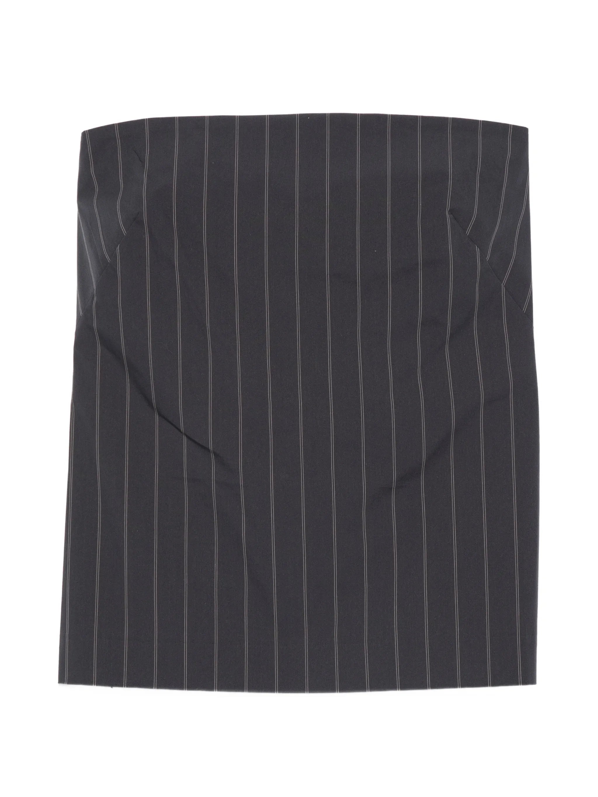 strapless striped top