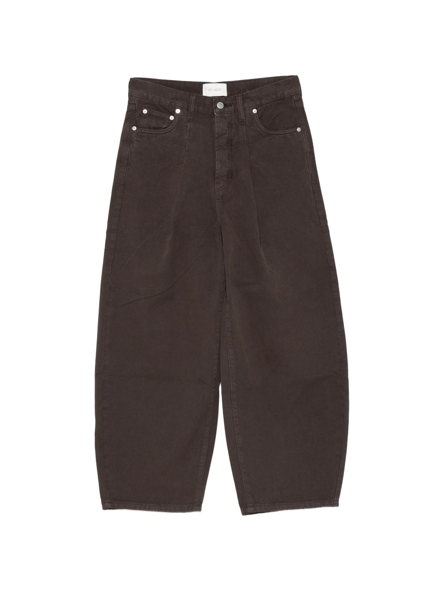barrel mid-rise jeans