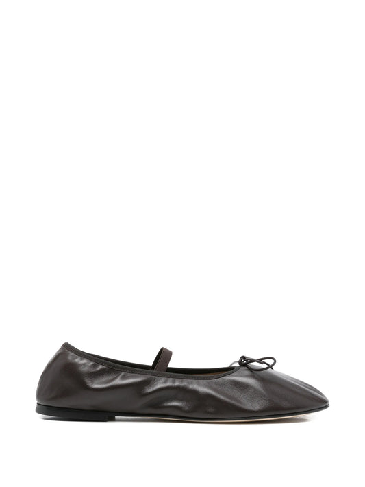 Balla bow leather ballet flats