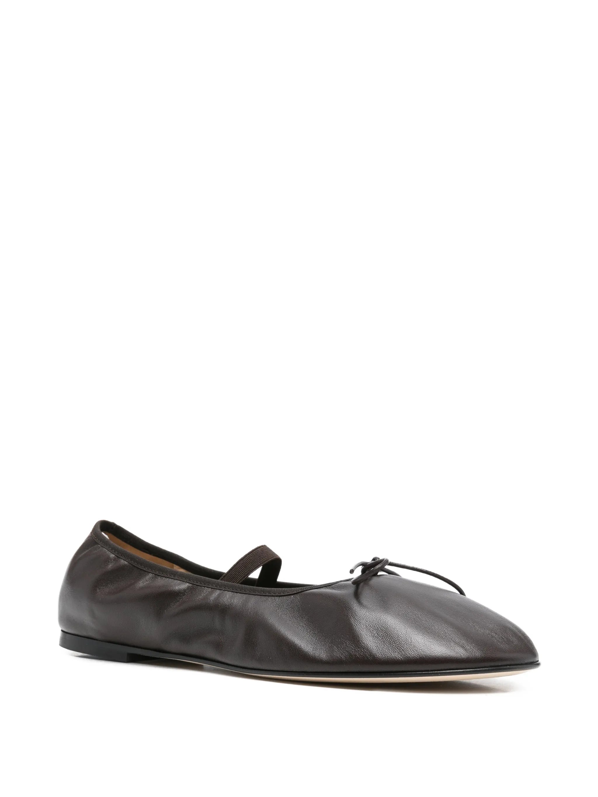 Balla bow leather ballet flats