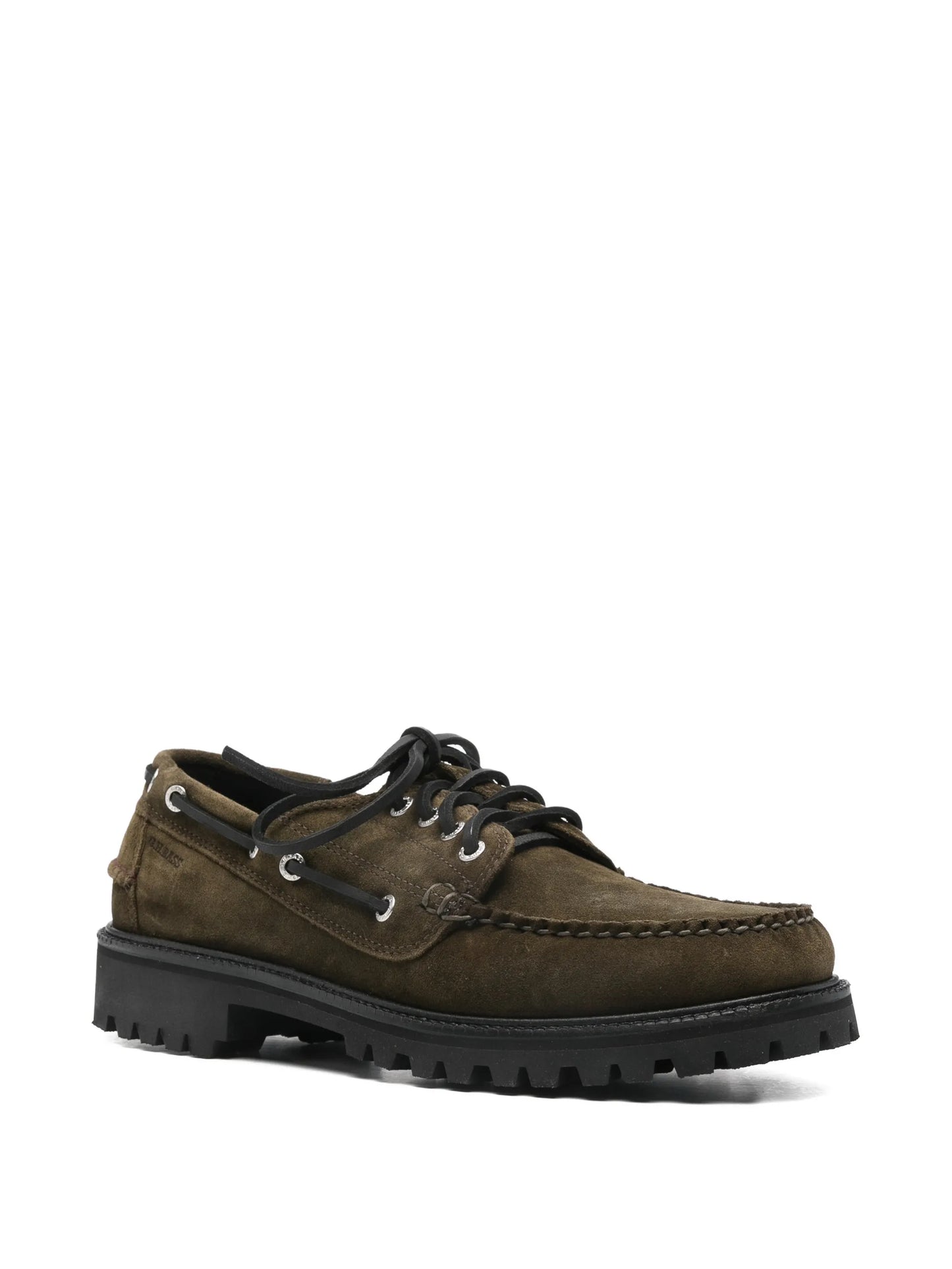 lace-up lug-sole boat shoes