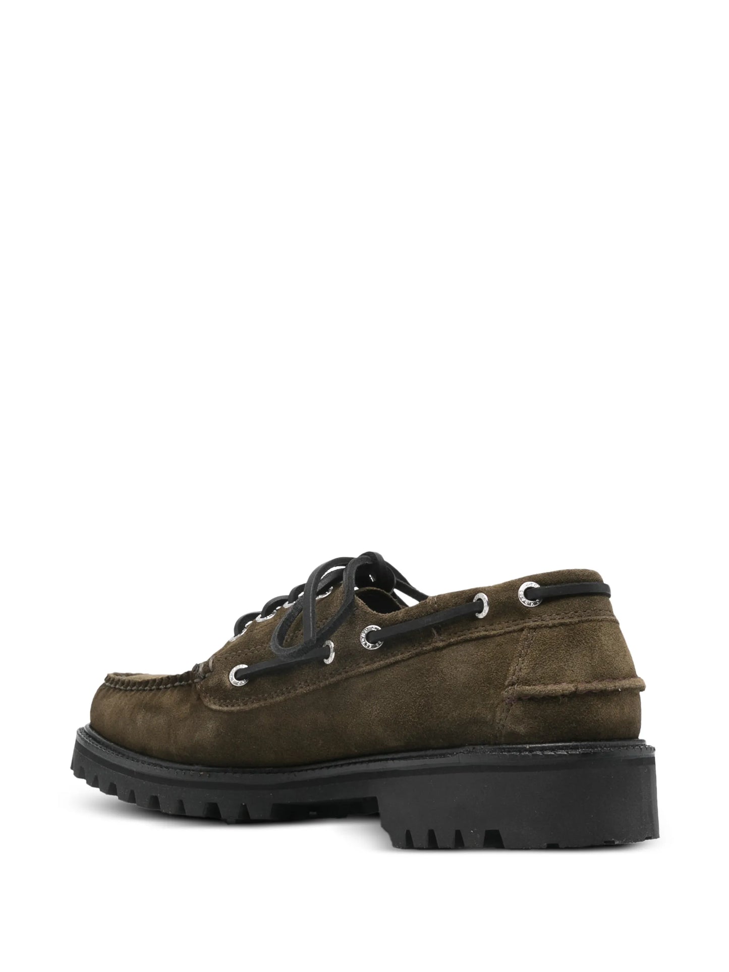 lace-up lug-sole boat shoes