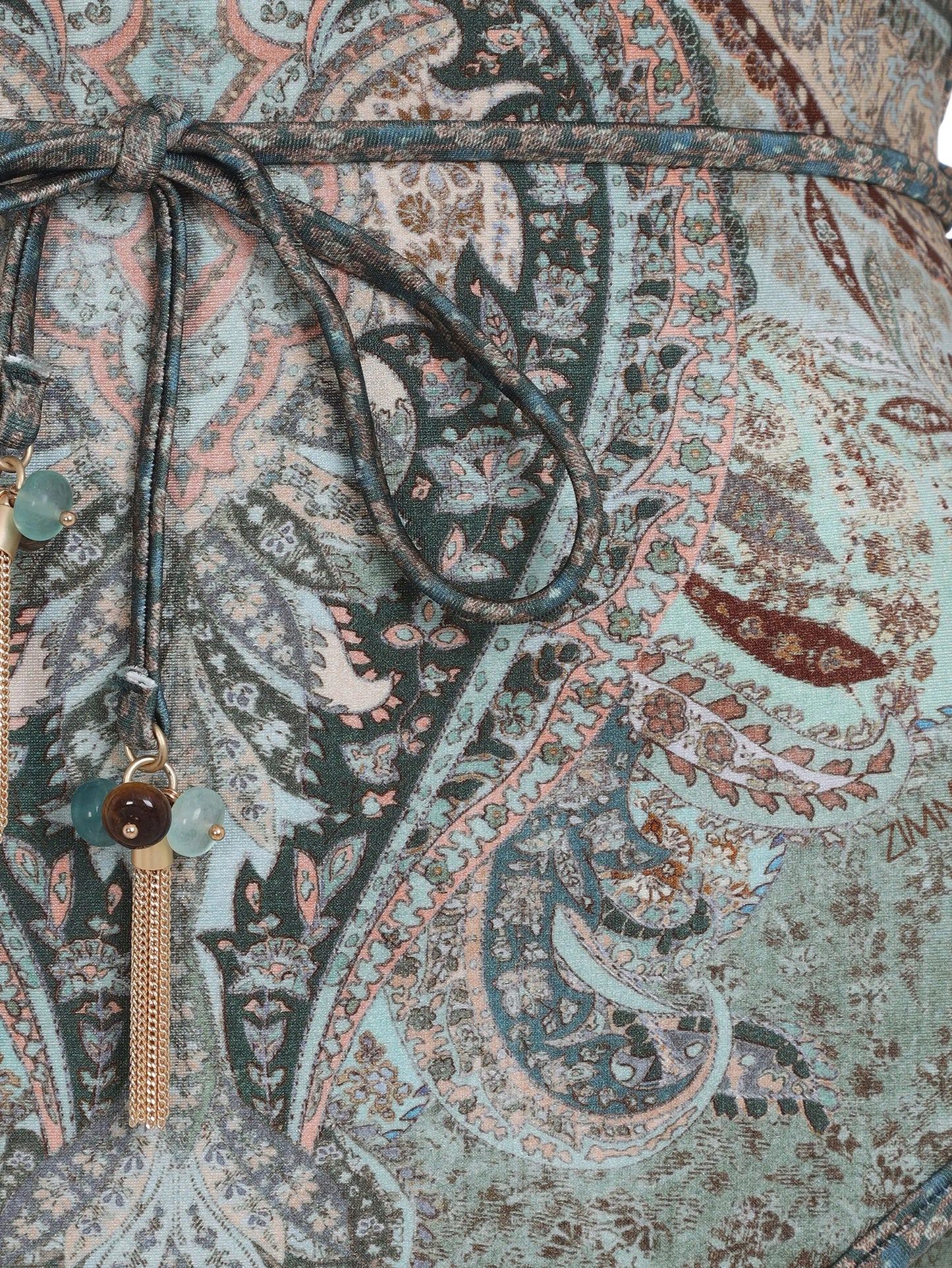 Wanderlust scalloped paisley swimsuit