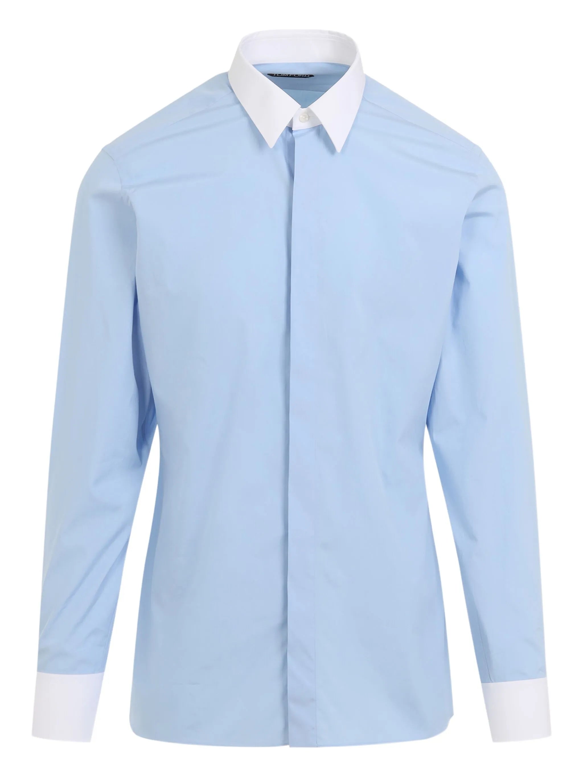 contrast-trims shirt