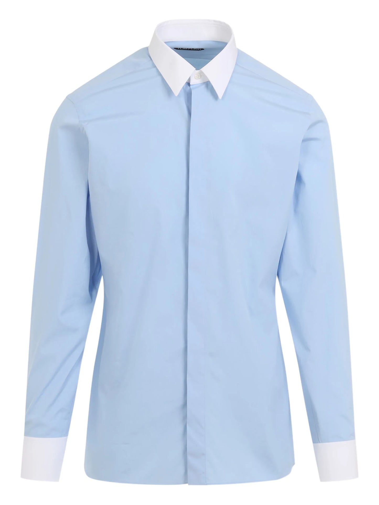 contrast-trims shirt