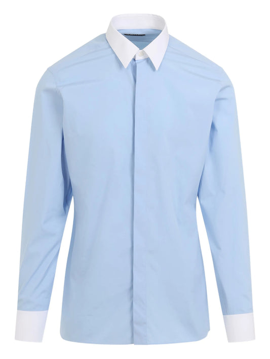 contrast-trims shirt