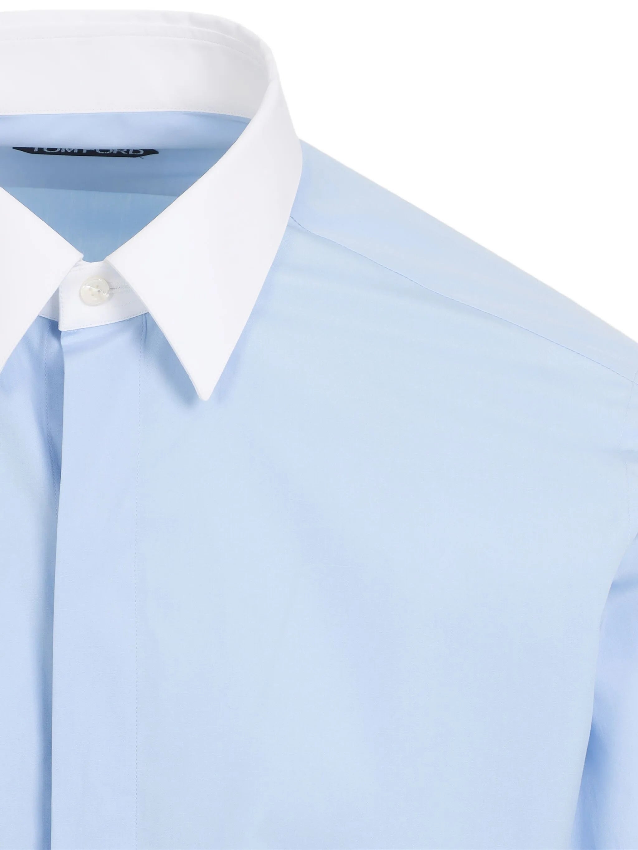 contrast-trims shirt