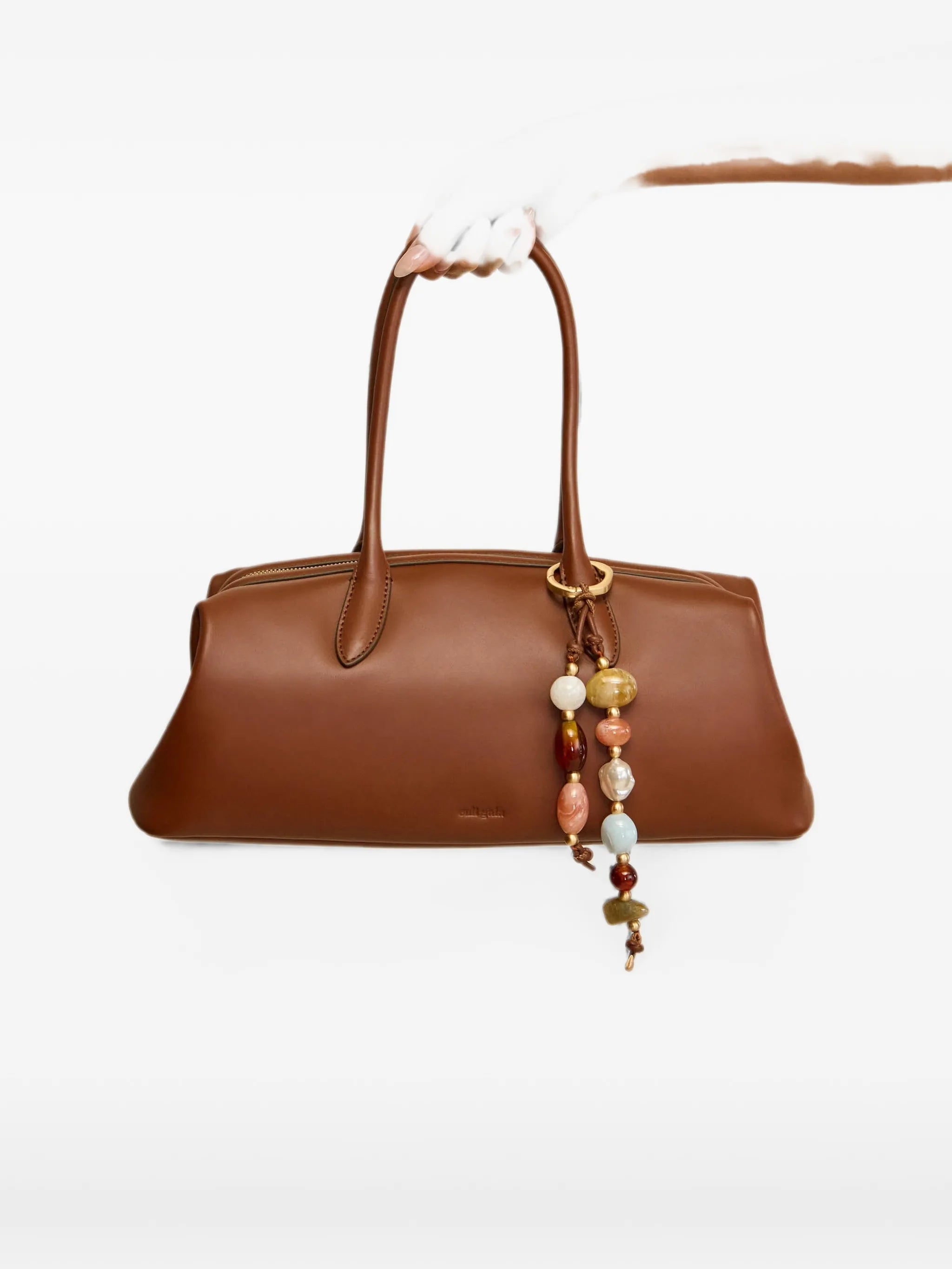 Raia beaded-charm shoulder bag