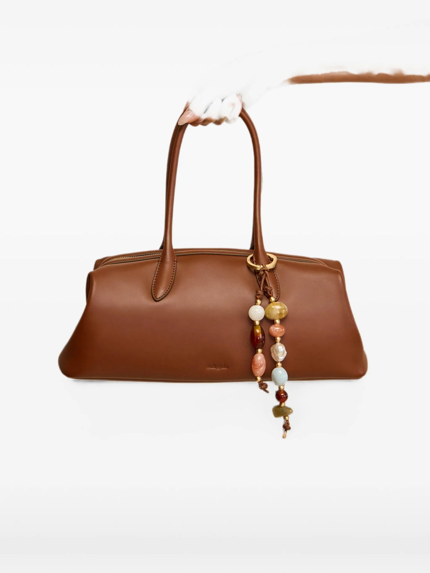 Raia beaded-charm shoulder bag