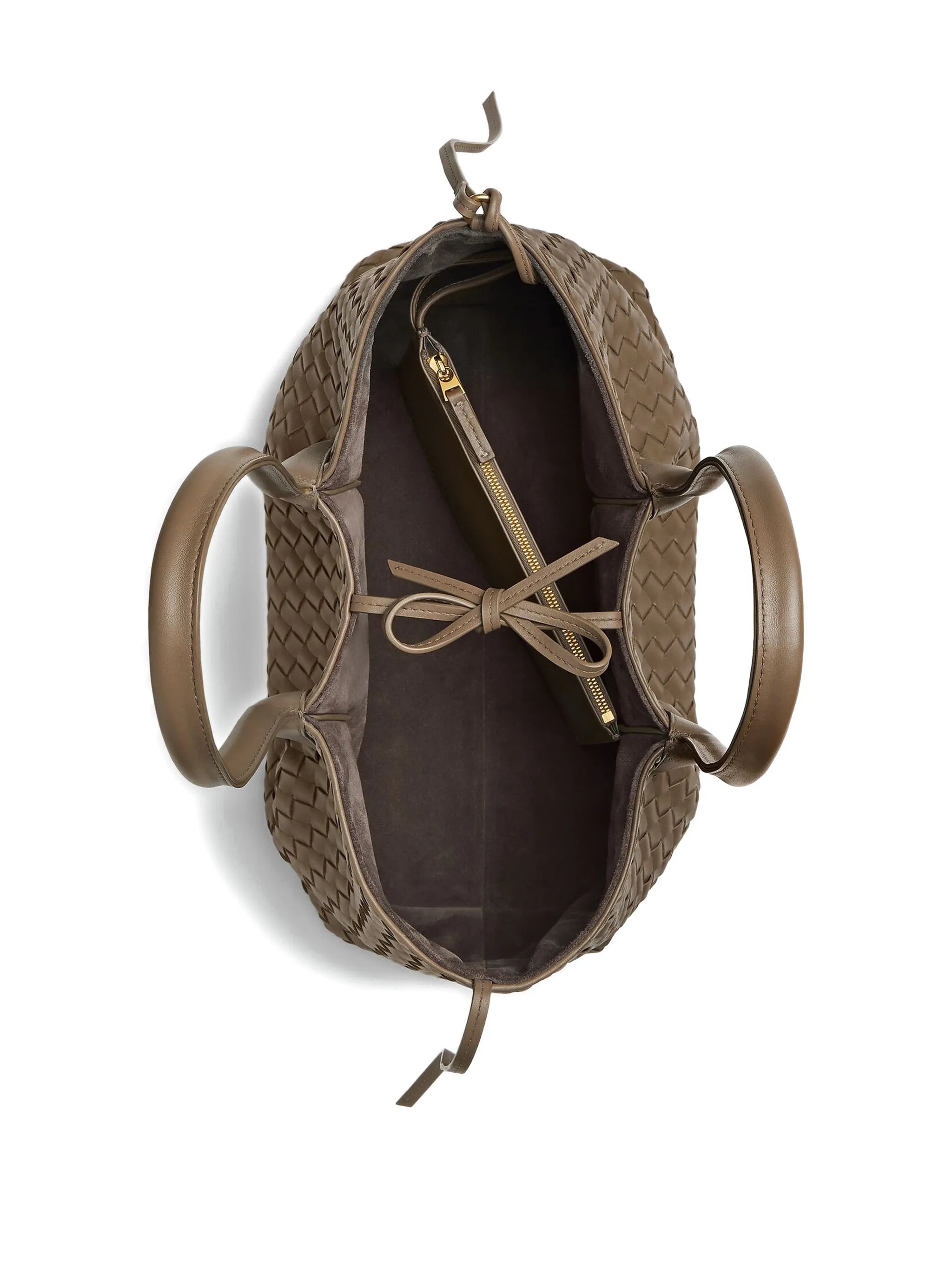 Pinacoteca woven handle tote bag