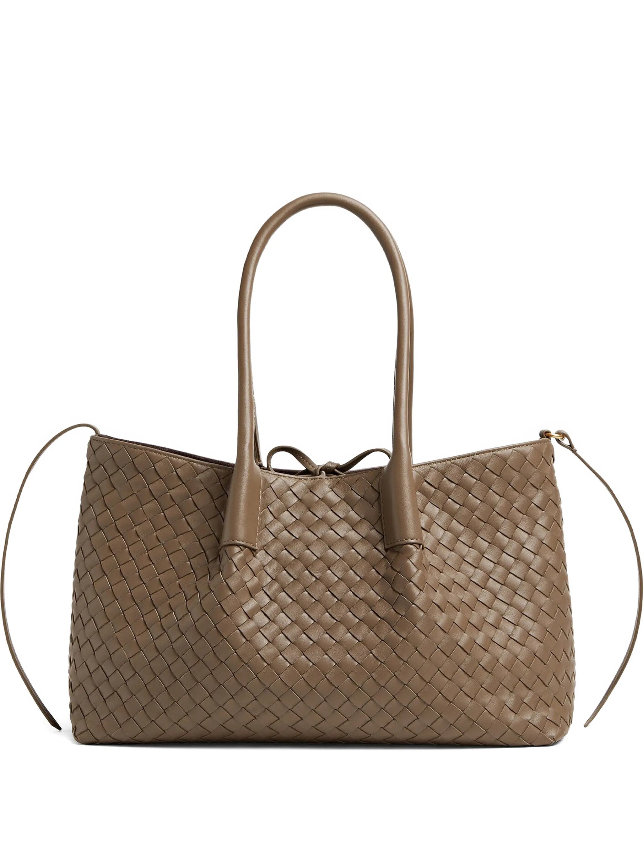 Pinacoteca woven handle tote bag