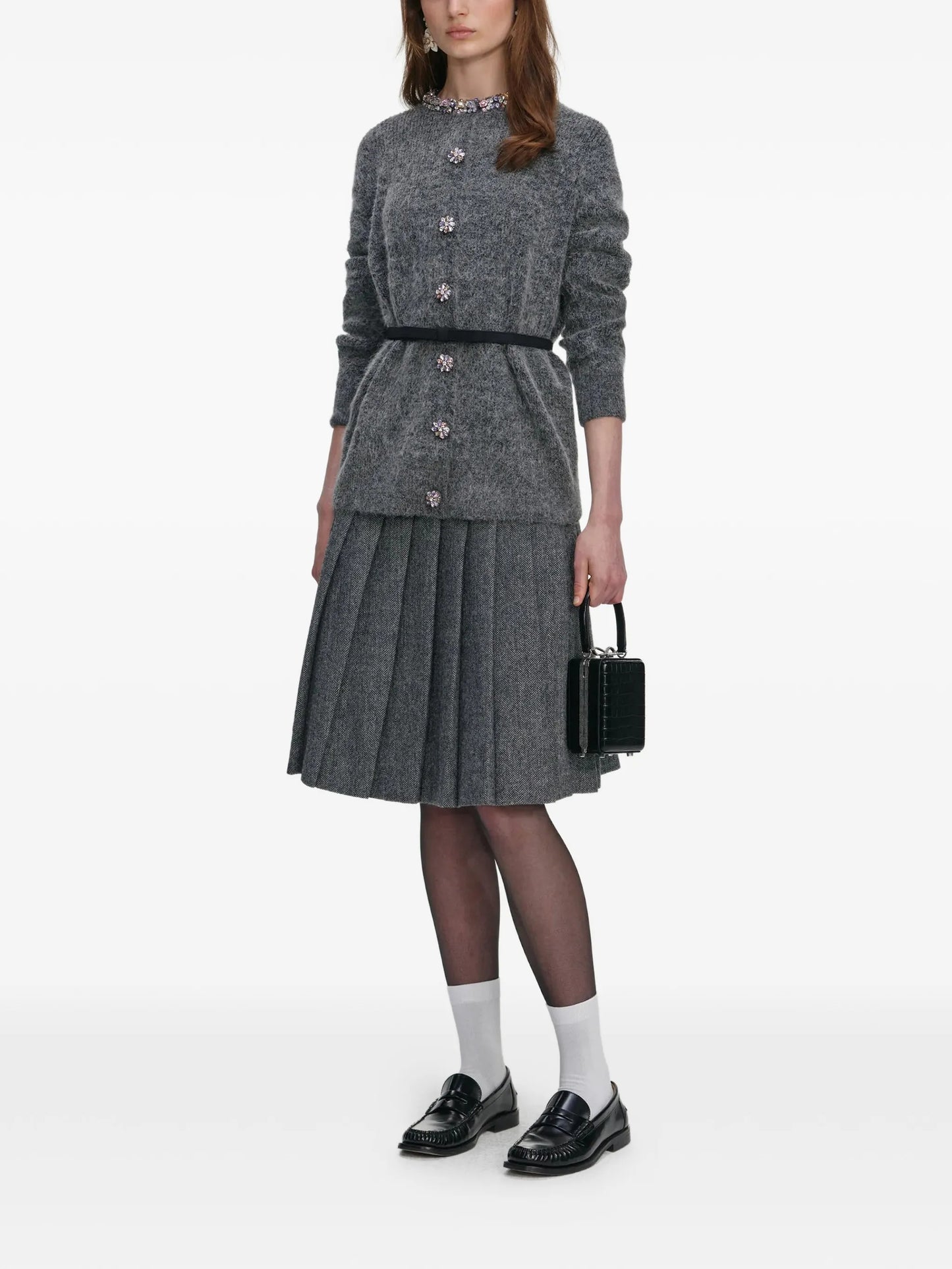 crystal-embellishment cardigan