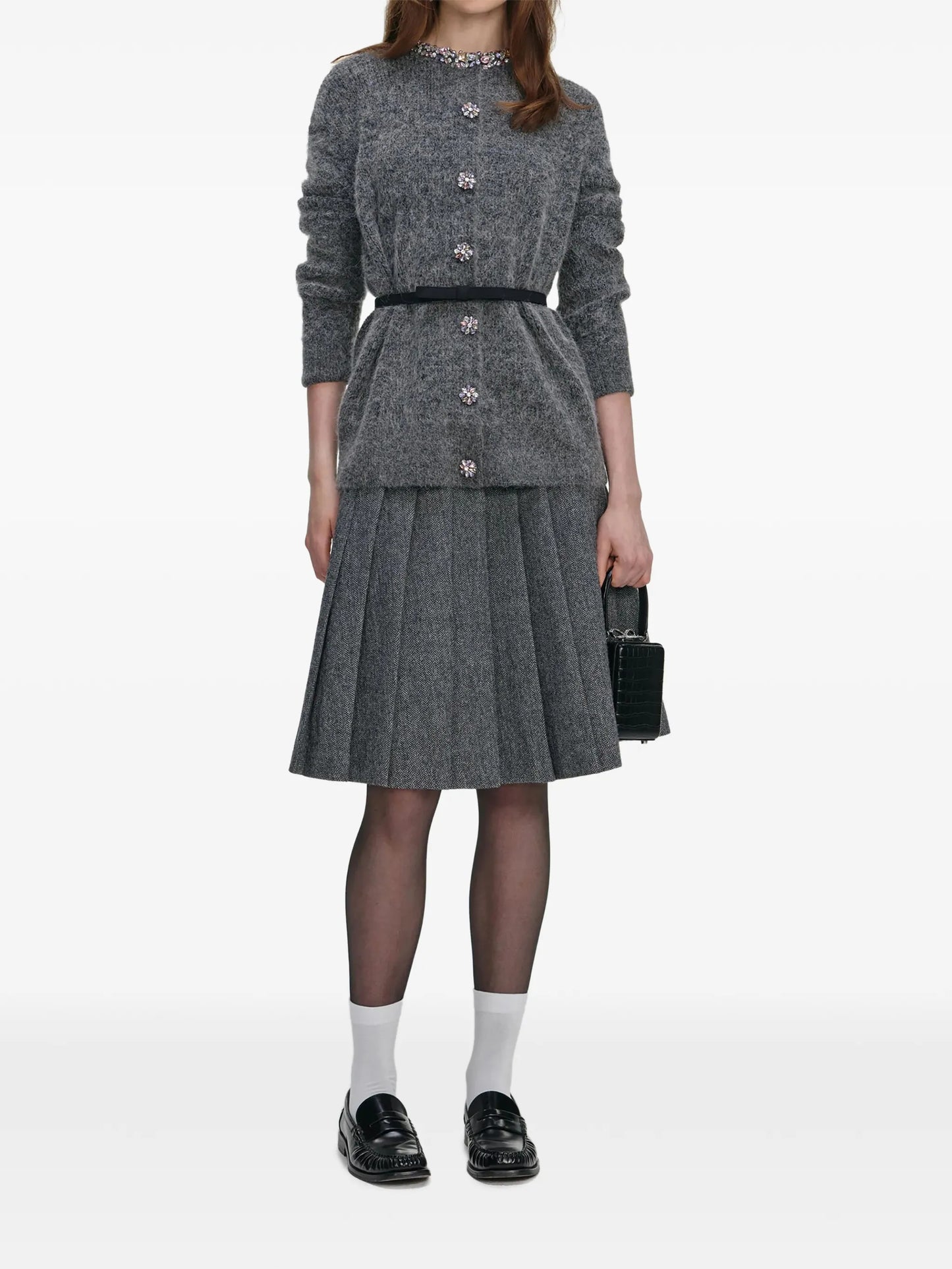 crystal-embellishment cardigan