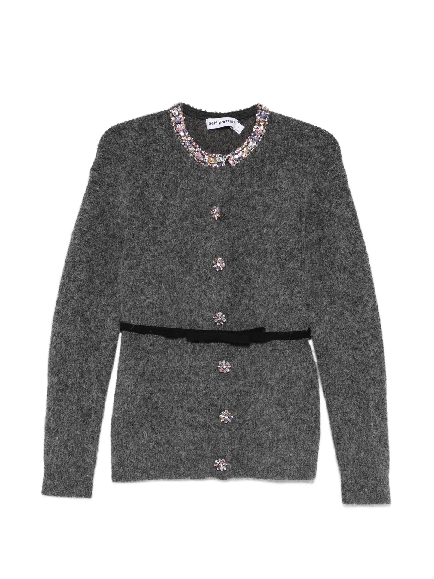 crystal-embellishment cardigan