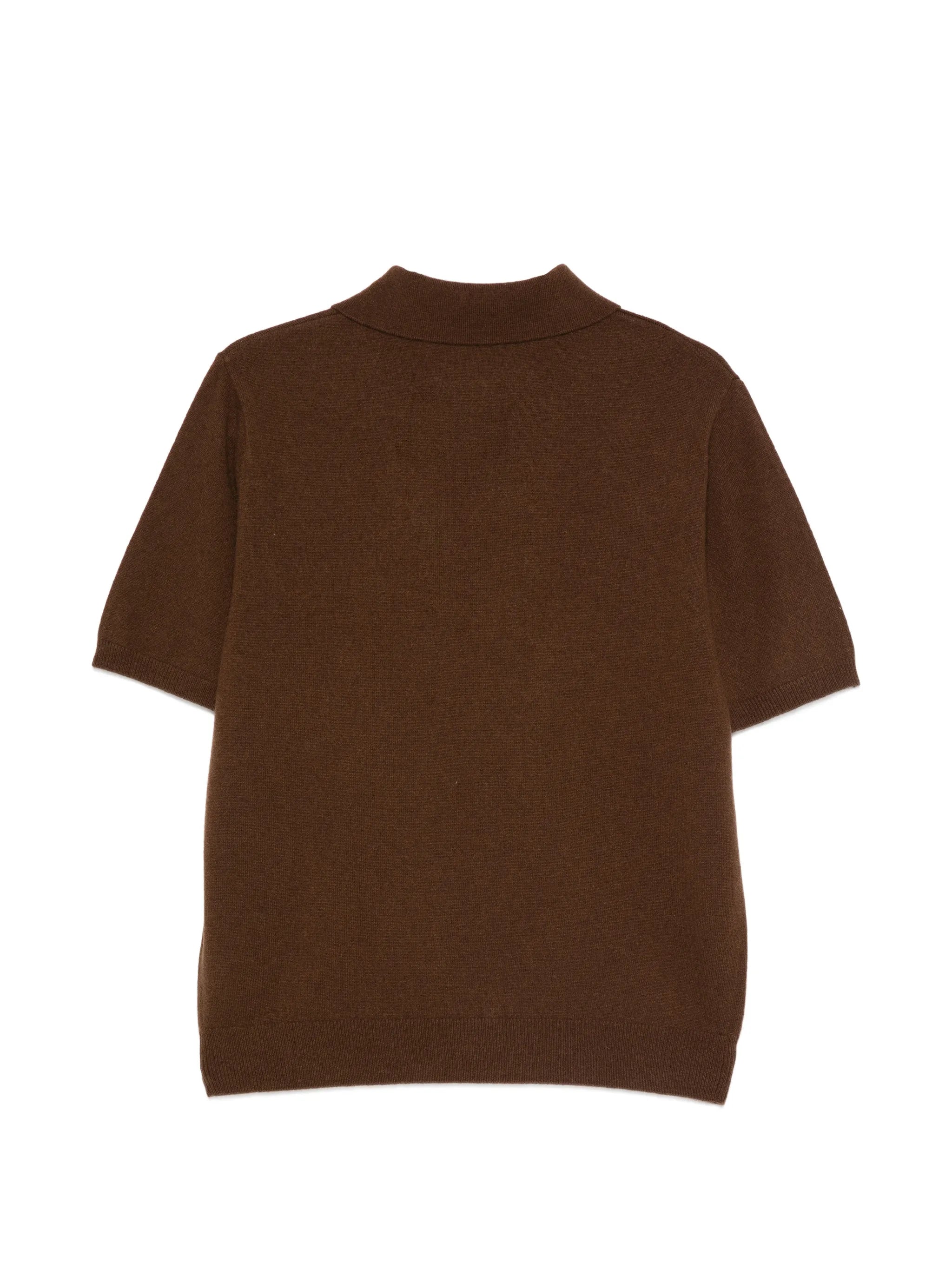 buttoned short-sleeve polo shirt