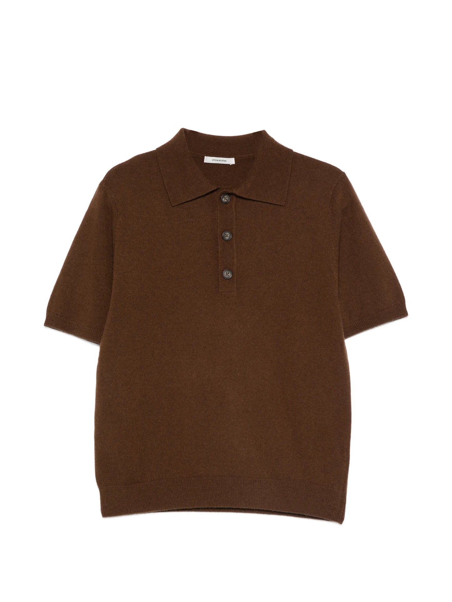 buttoned short-sleeve polo shirt