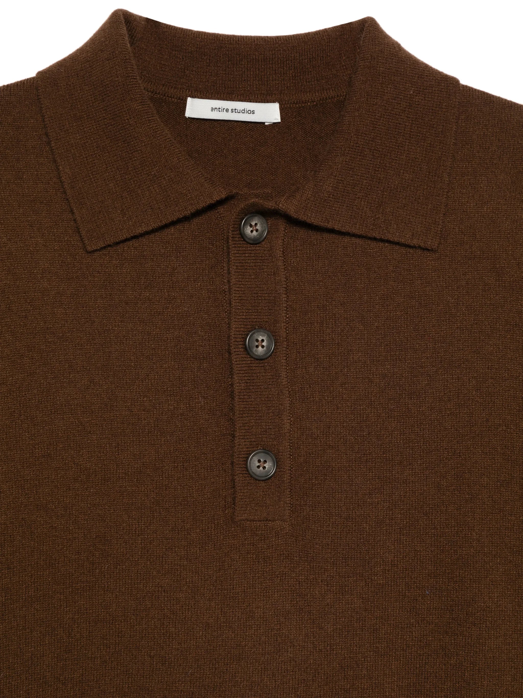 buttoned short-sleeve polo shirt