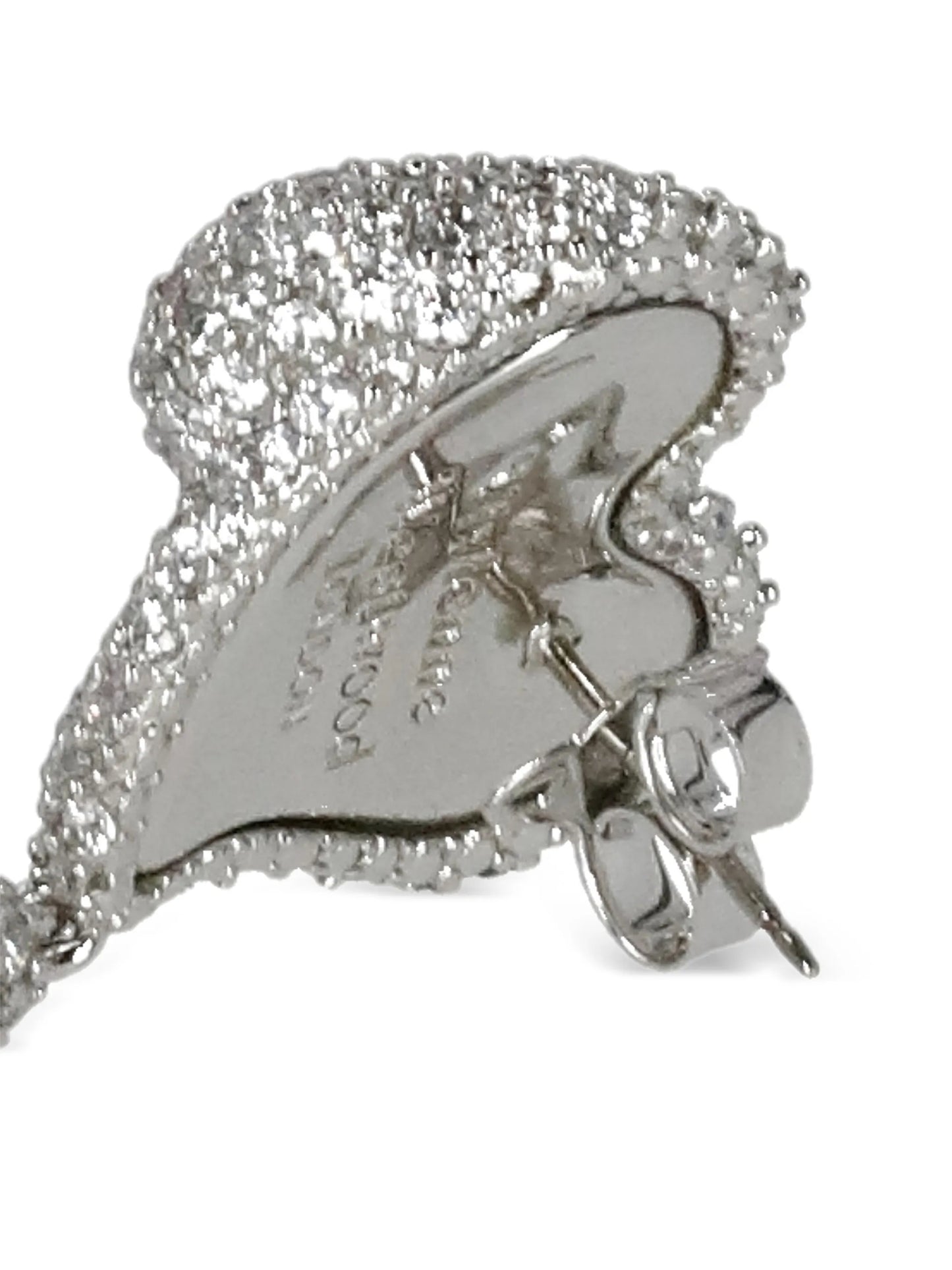 asymmetric heart drop earrings