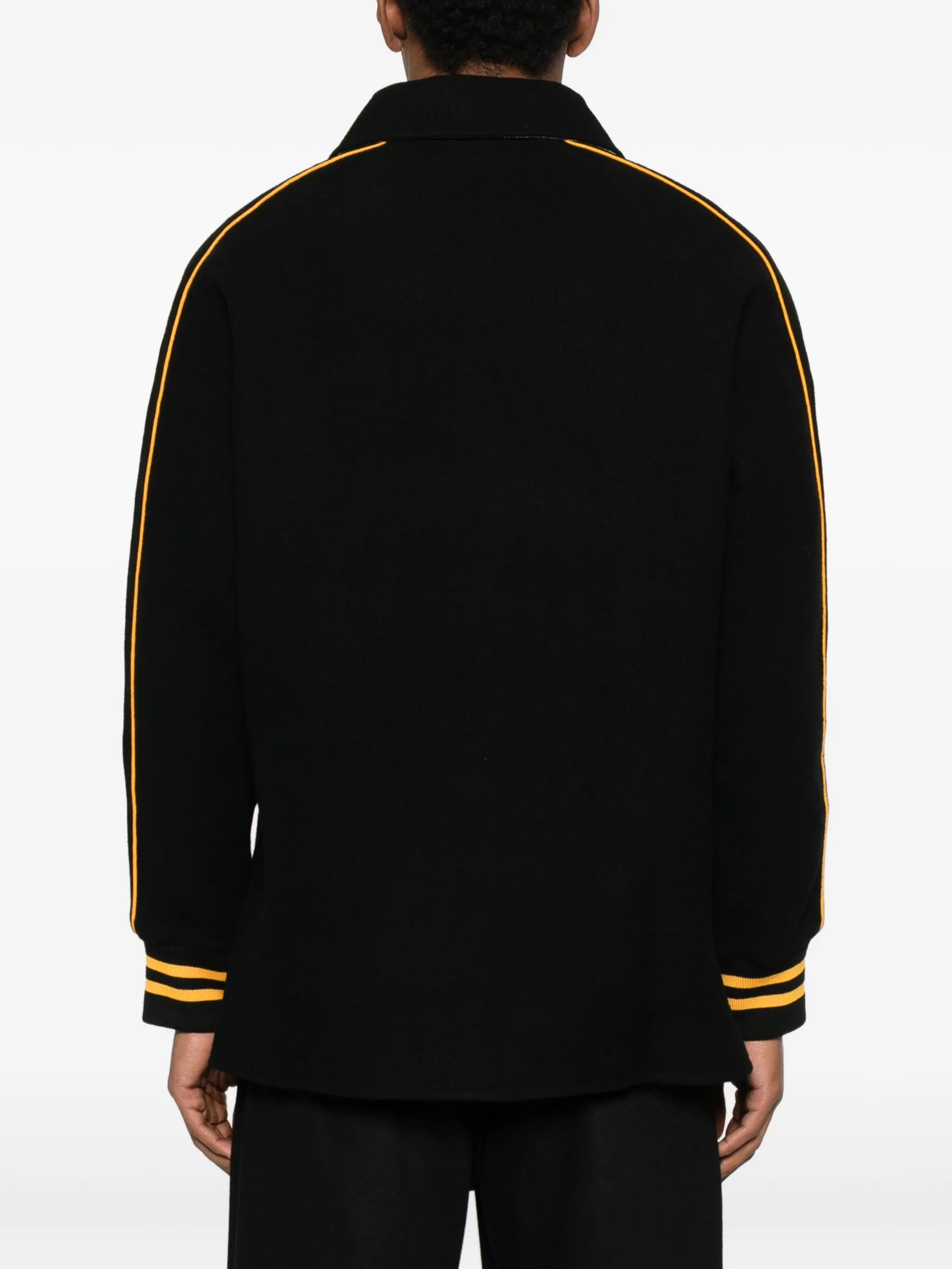 embroidered-stripe jacket