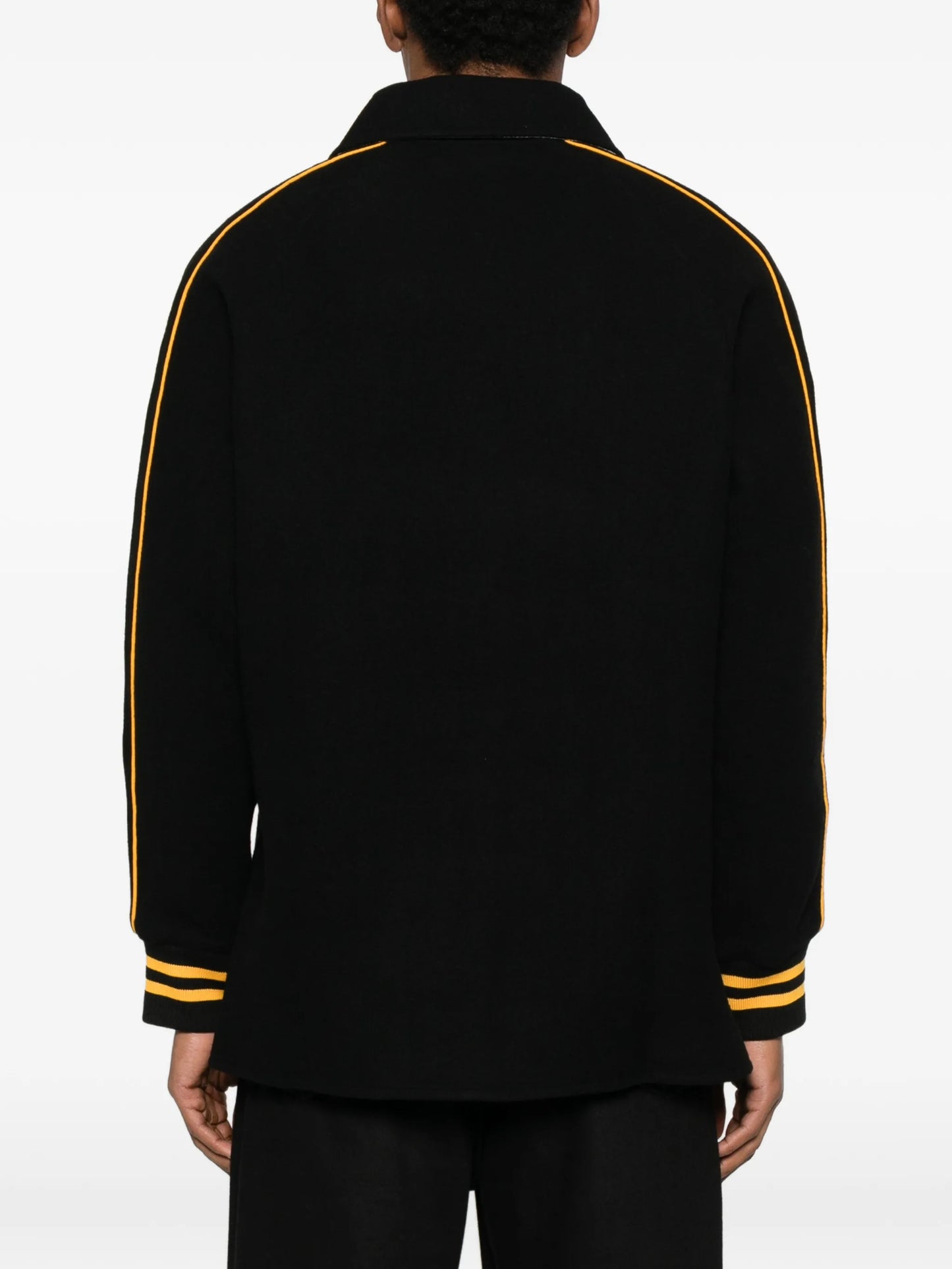 embroidered-stripe jacket