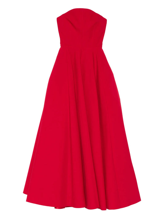 strapless maxi dress
