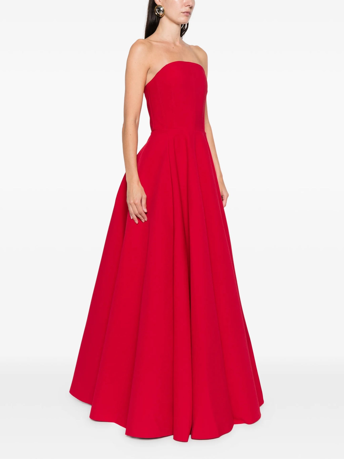 strapless maxi dress