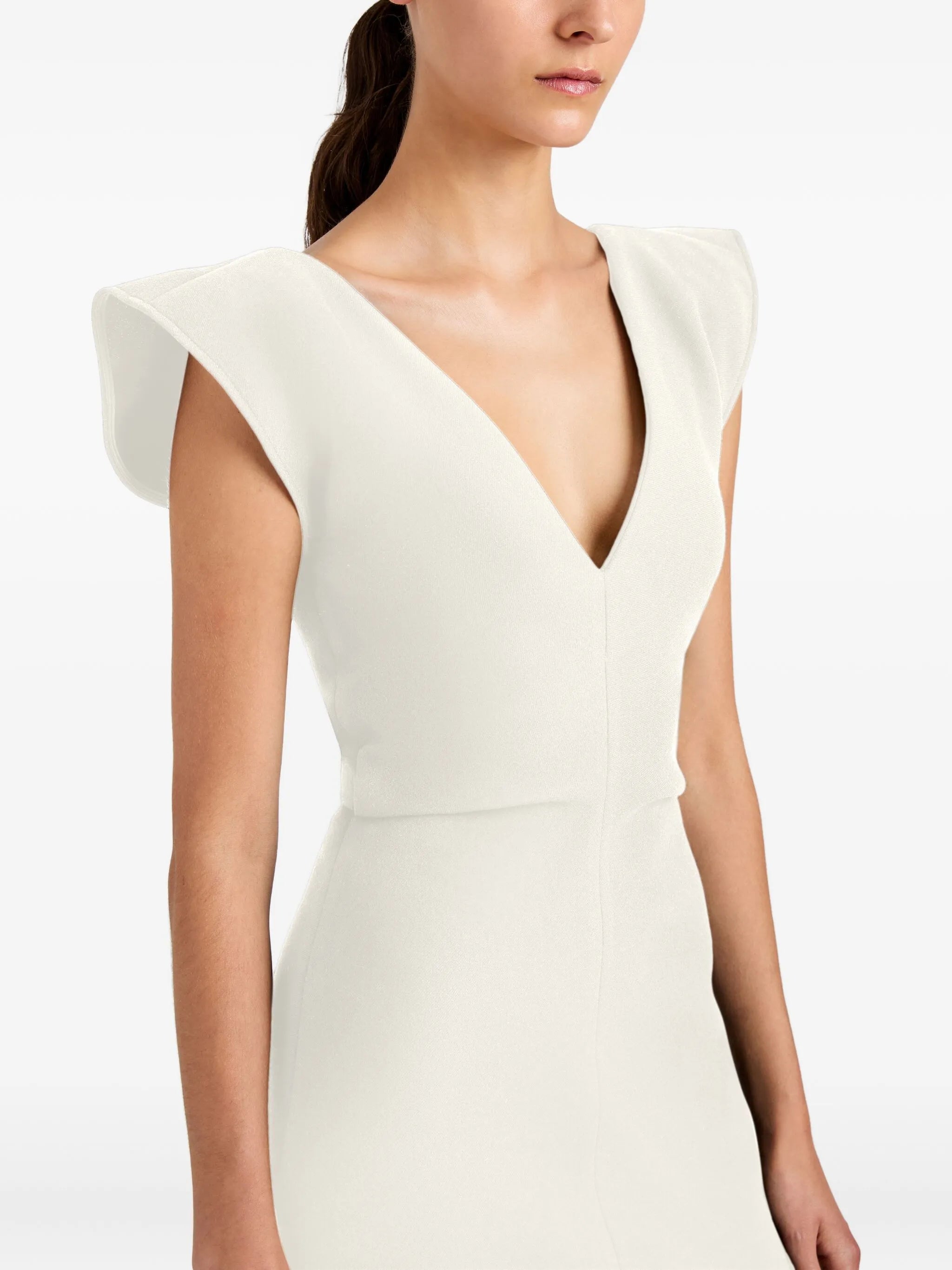 Mariam V-neck midi dress