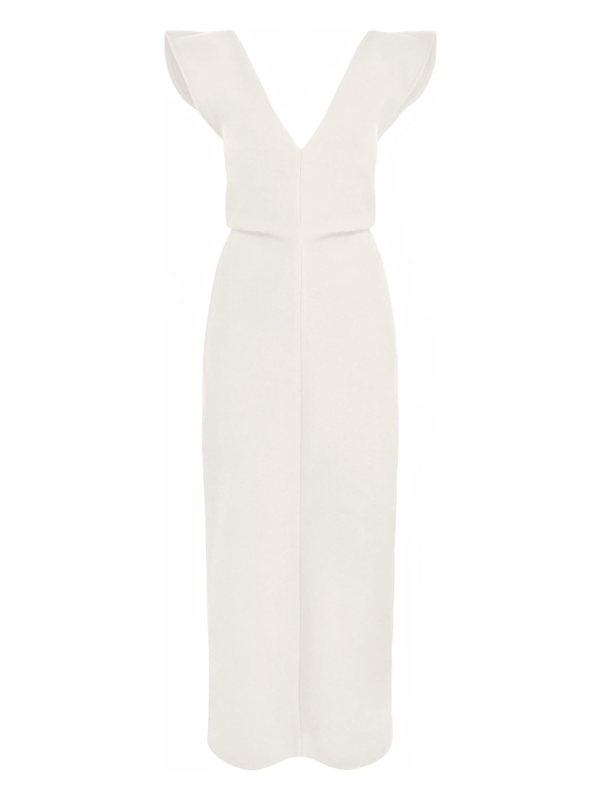Mariam V-neck midi dress