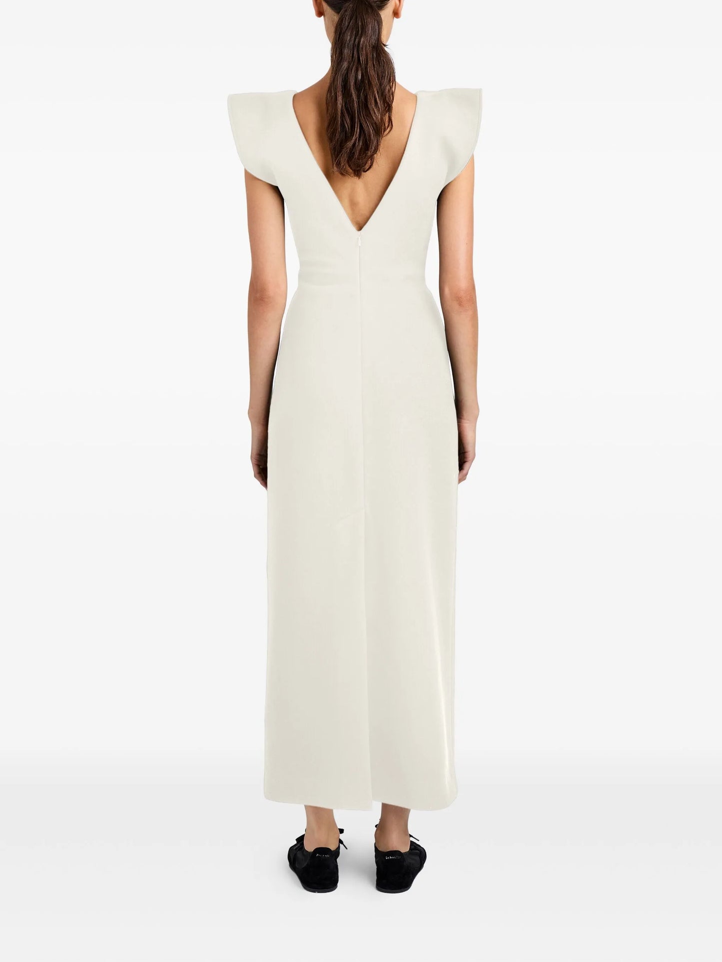 Mariam V-neck midi dress