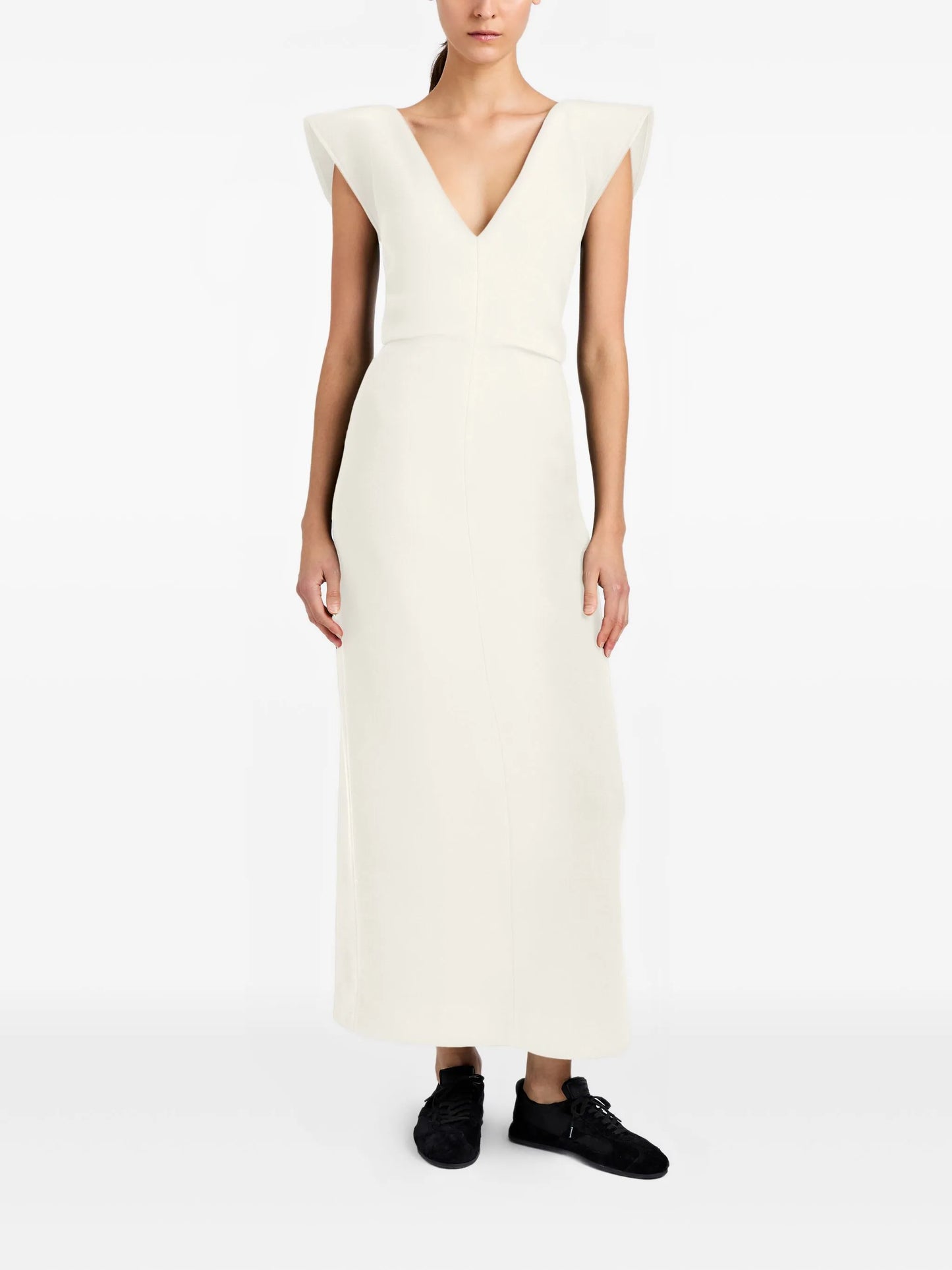 Mariam V-neck midi dress
