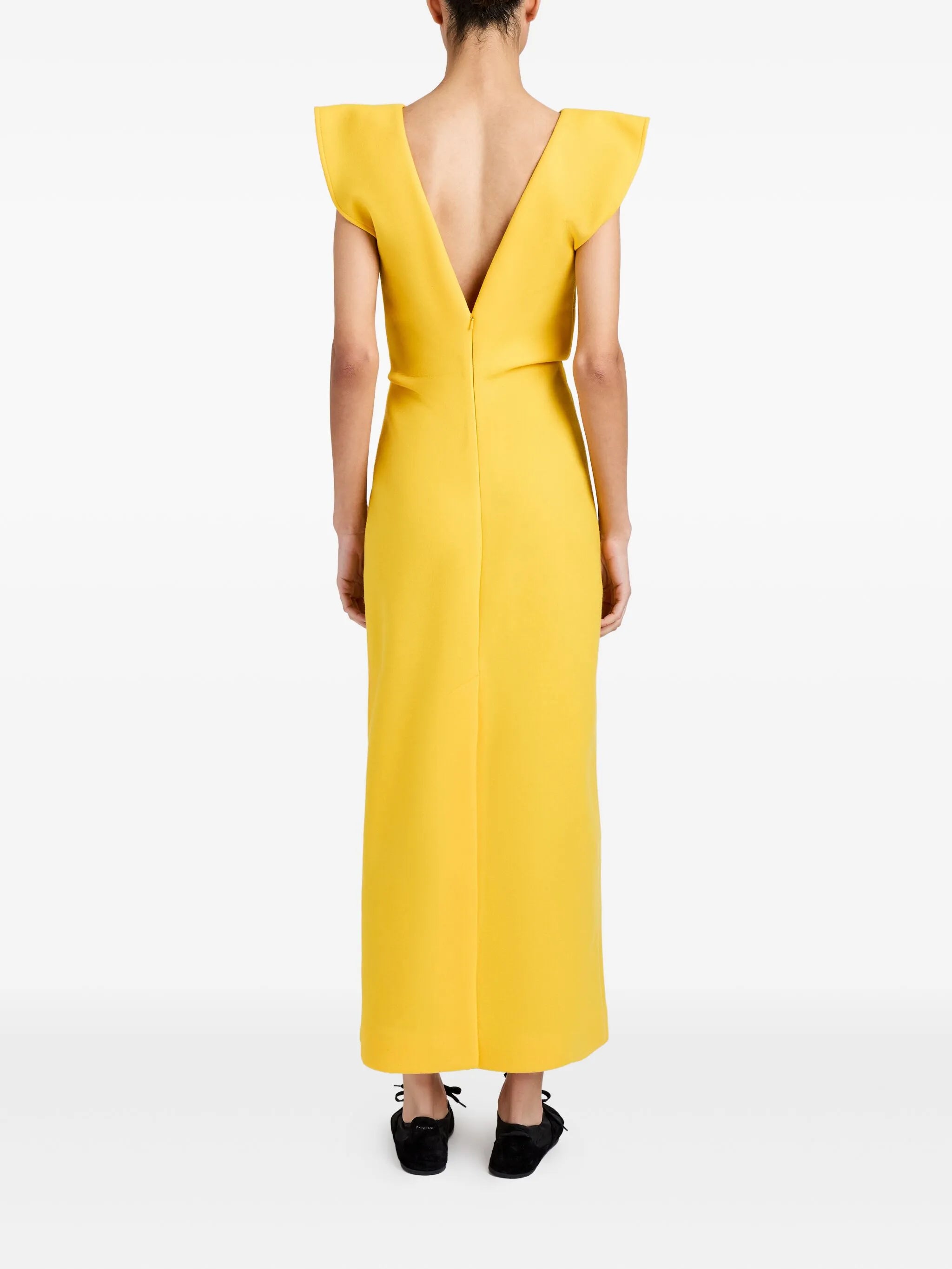 Mariam V-neck midi dress