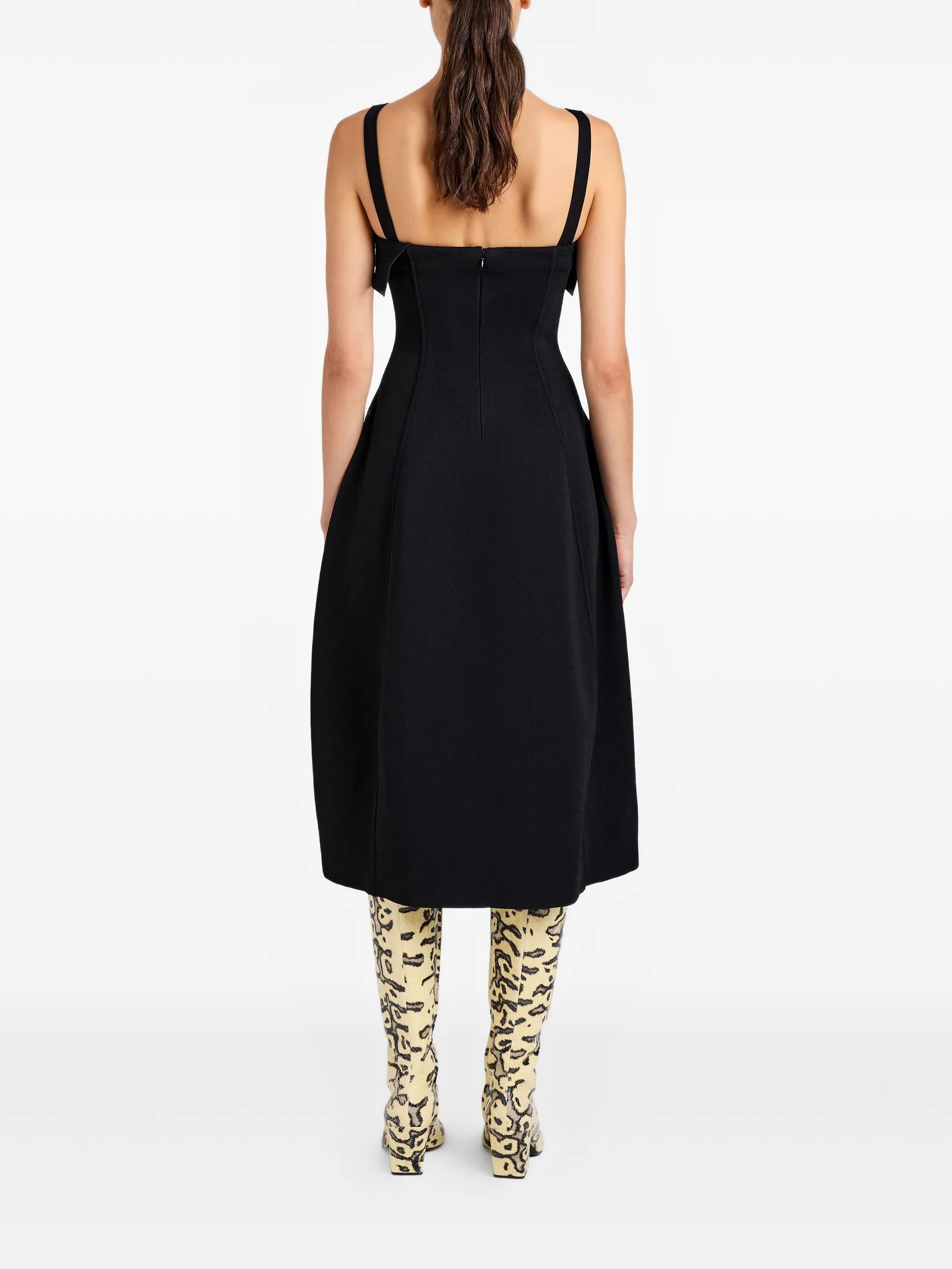 Blanca ruffled midi dress